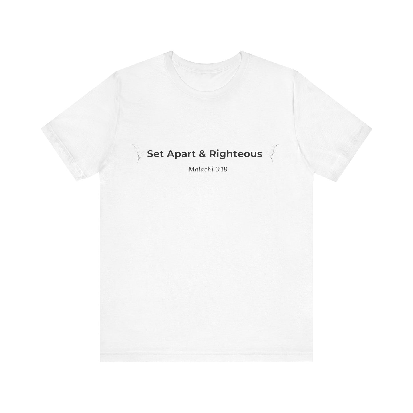 Set Apart & Righteous – Unisex Soft Style T-Shirt (Malachi 3:18)