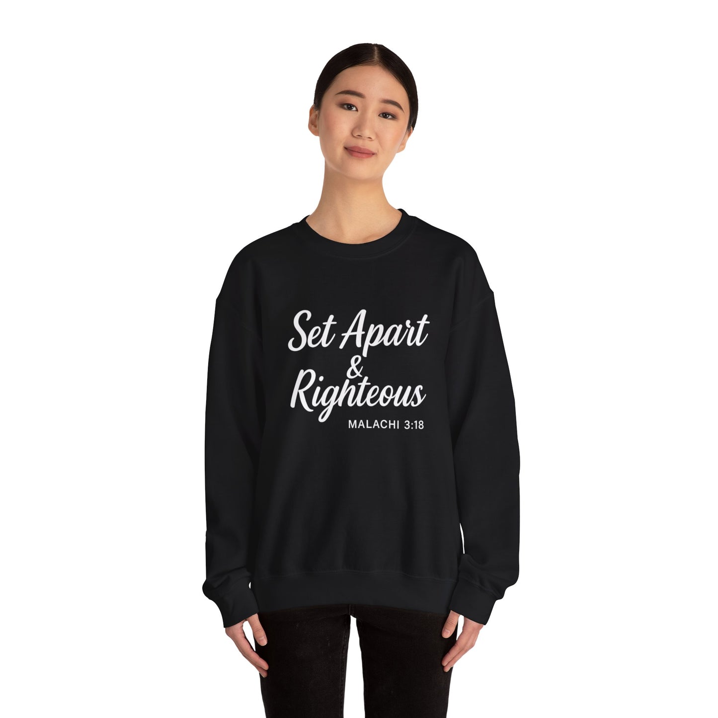 Set Apart & Righteous – Unisex Sweatshirt (Malachi 3:18)
