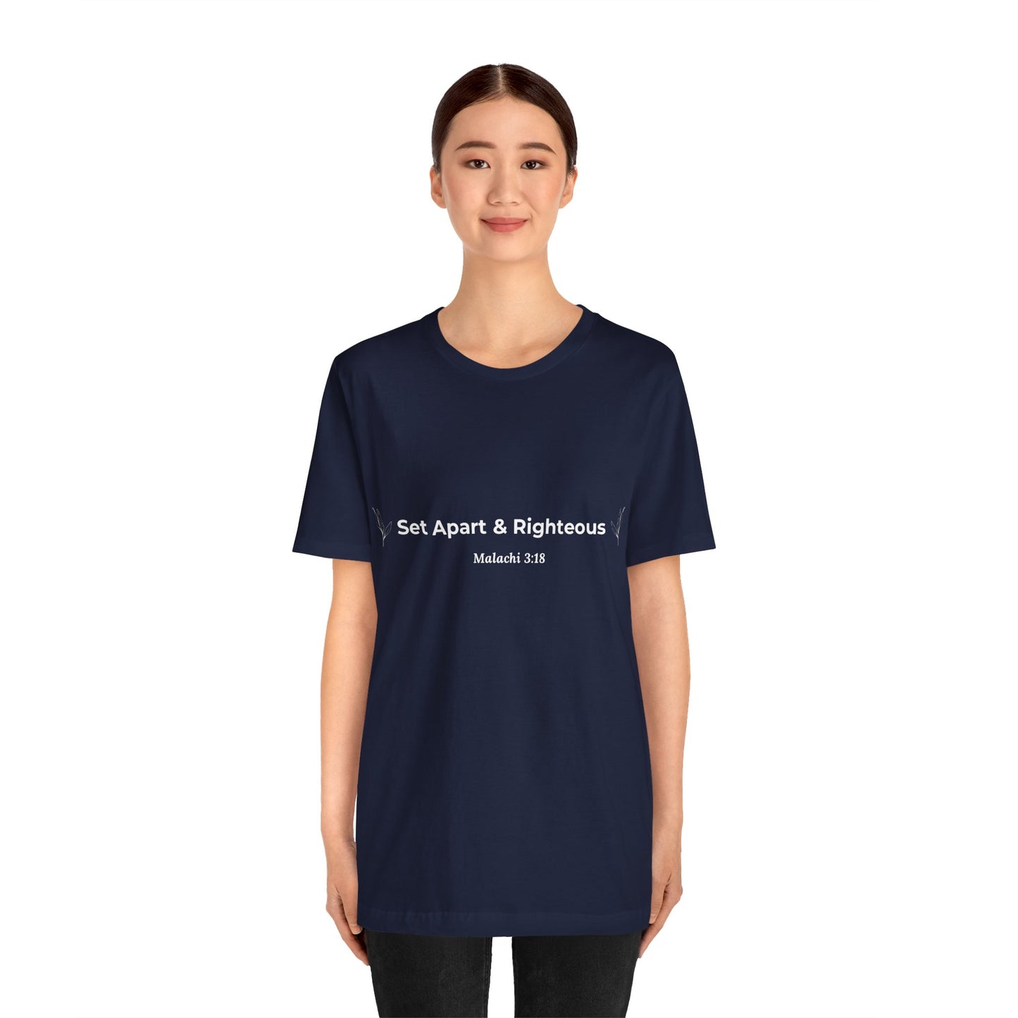 Set Apart & Righteous – Unisex Soft Style T-Shirt (Malachi 3:18)