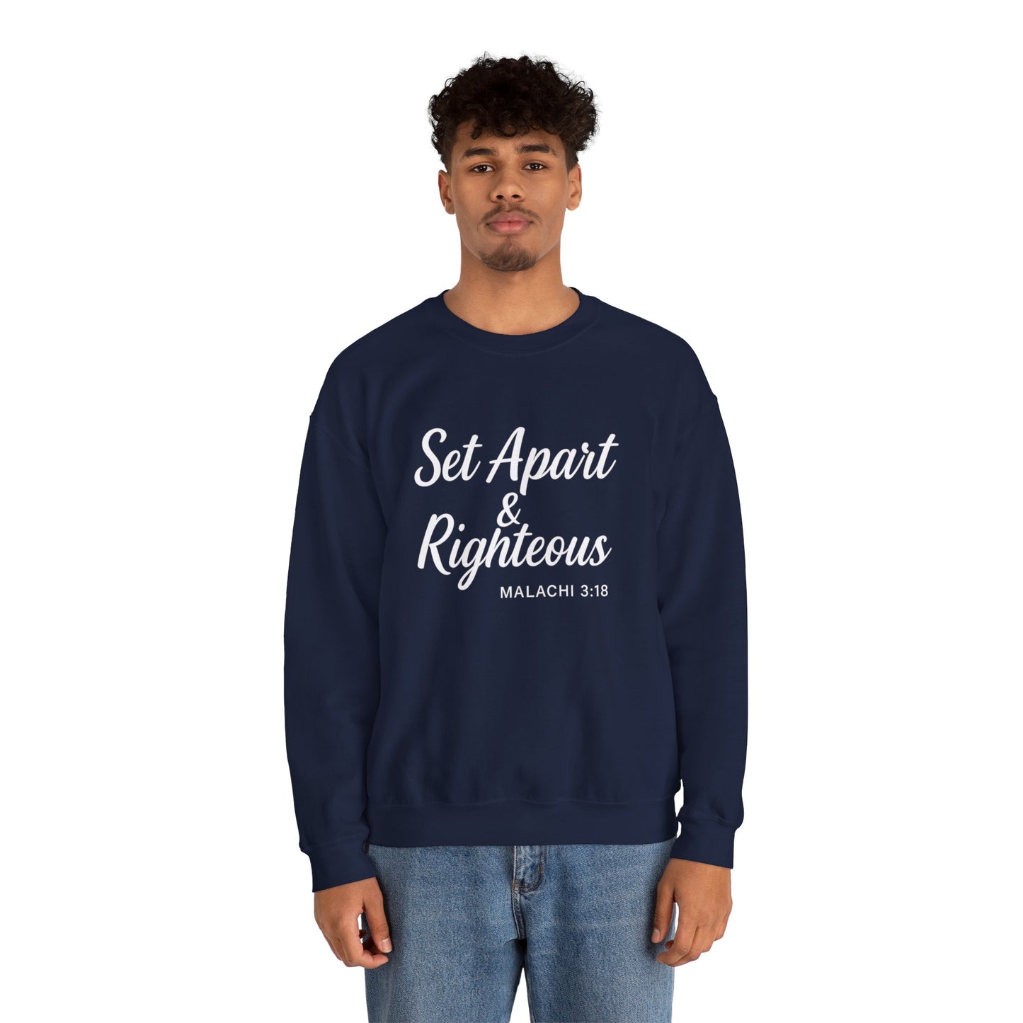Set Apart & Righteous – Unisex Sweatshirt (Malachi 3:18)