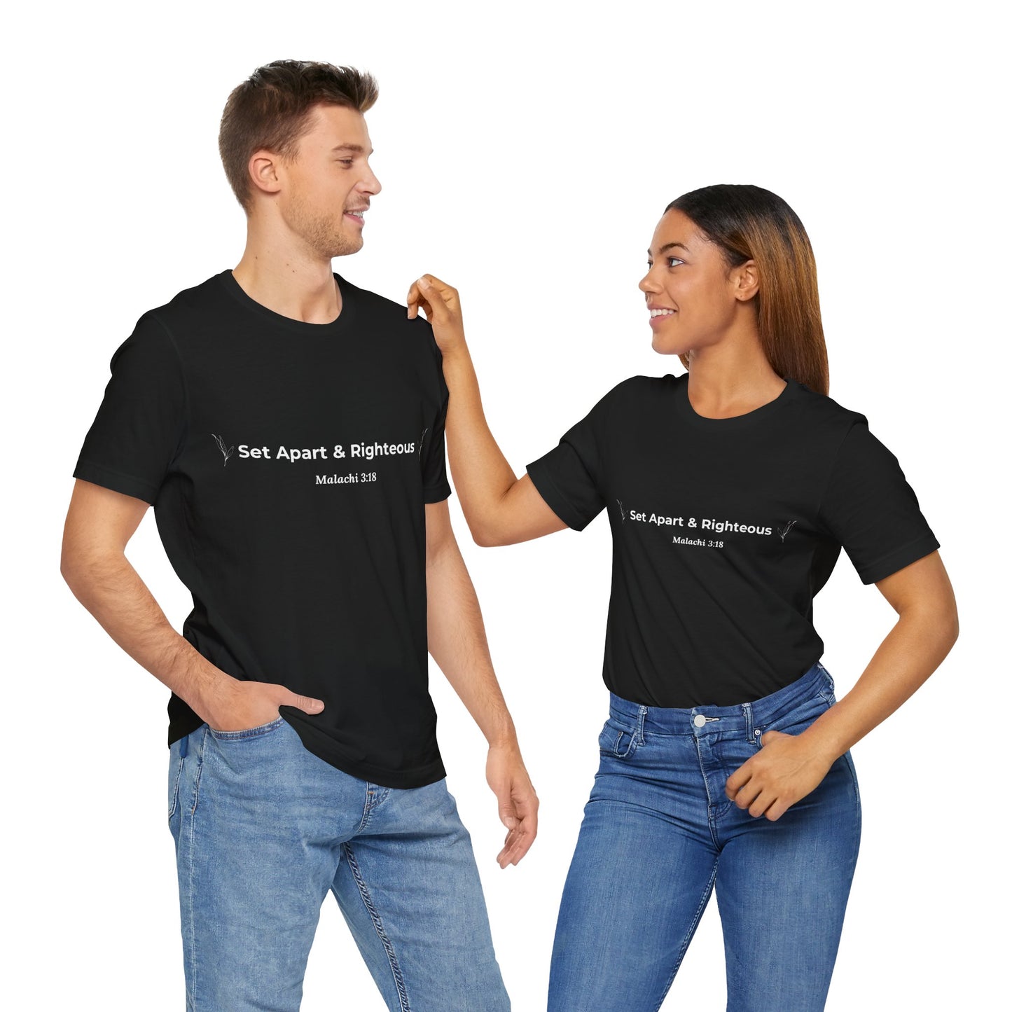 Set Apart & Righteous – Unisex Soft Style T-Shirt (Malachi 3:18)