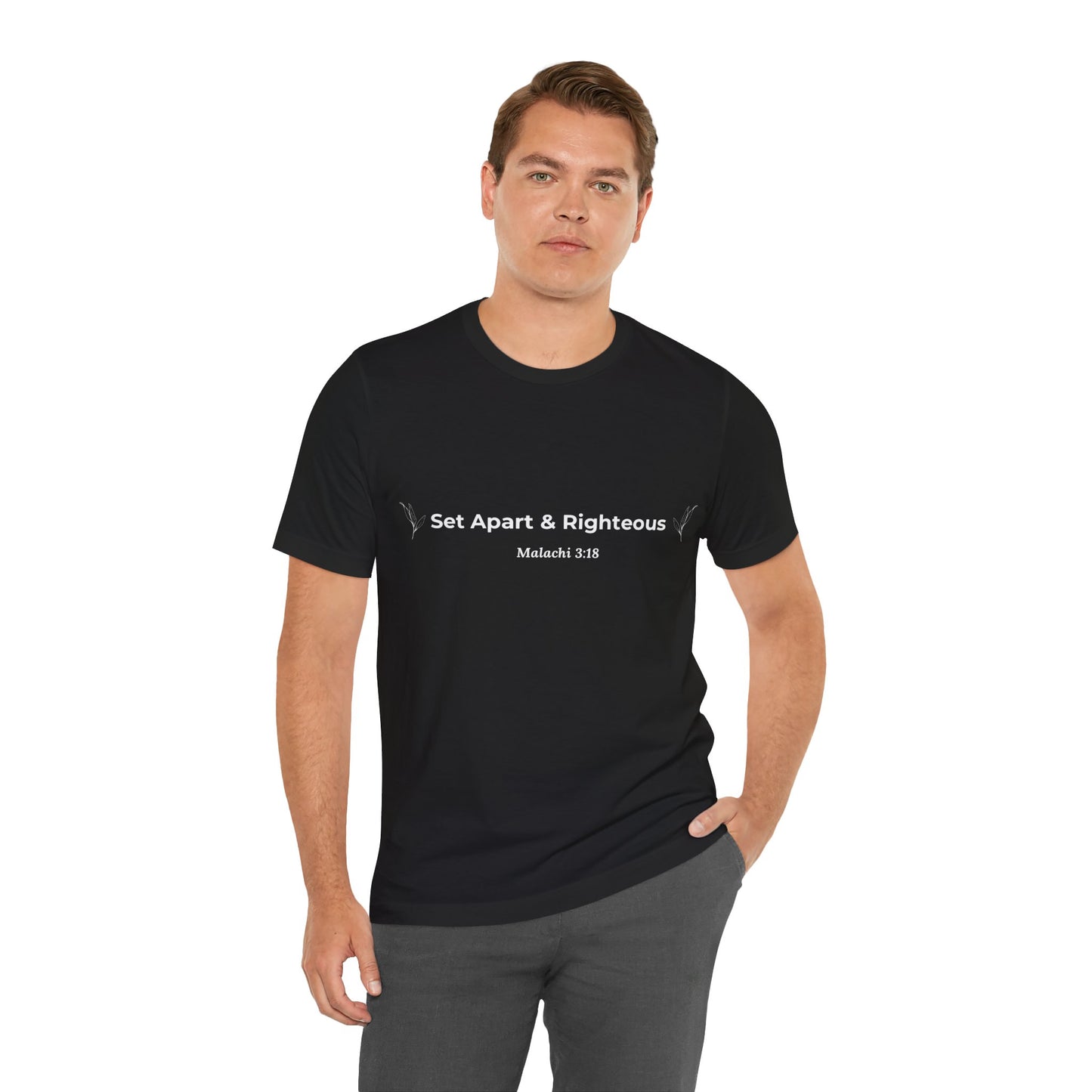 Set Apart & Righteous – Unisex Soft Style T-Shirt (Malachi 3:18)