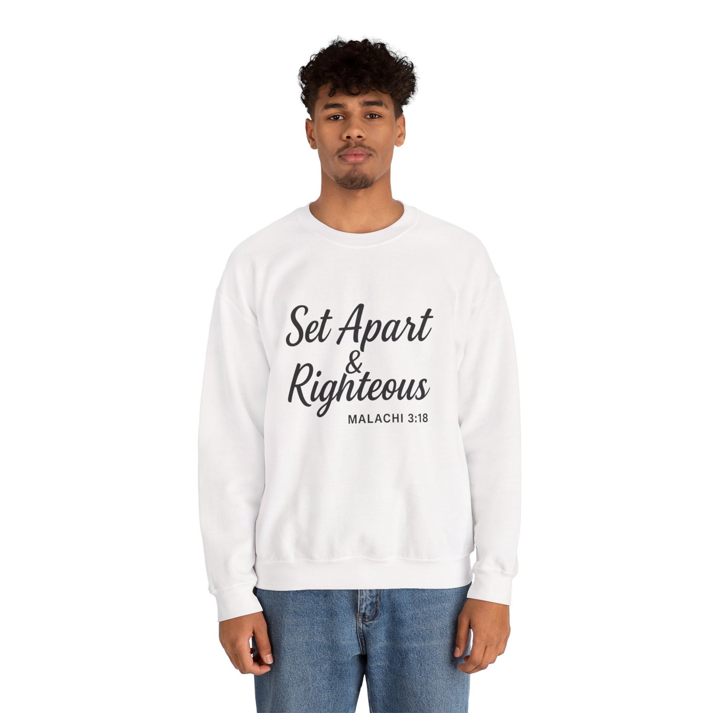 Set Apart & Righteous – Unisex Sweatshirt (Malachi 3:18)