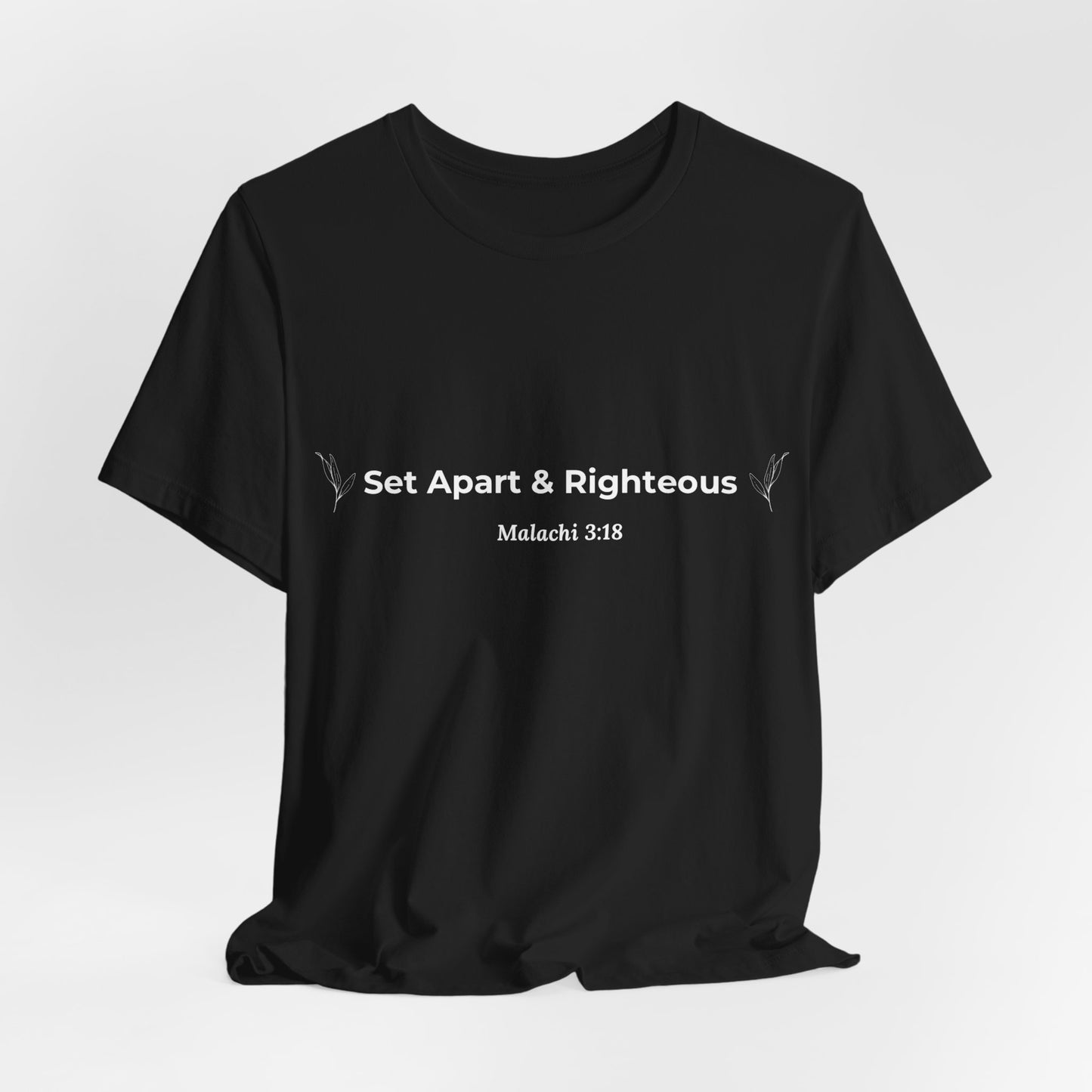 Set Apart & Righteous – Unisex Soft Style T-Shirt (Malachi 3:18)
