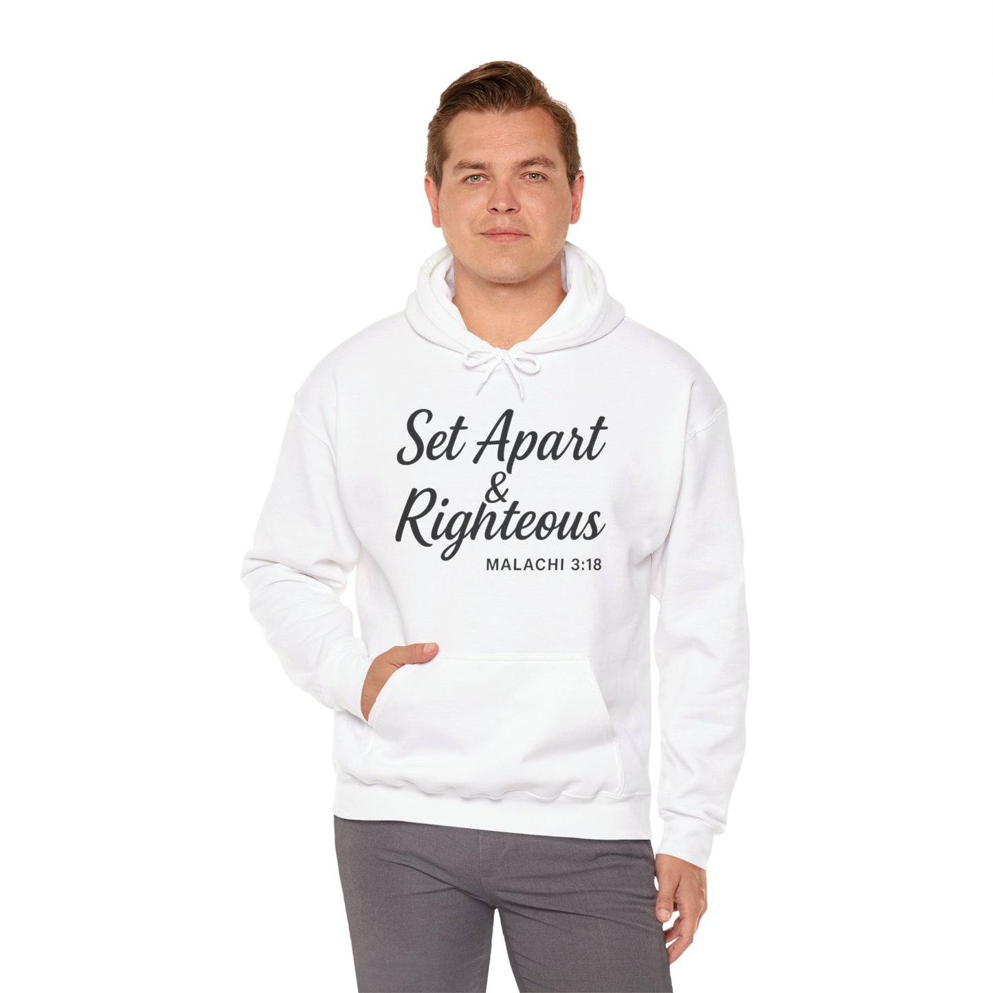 Set Apart & Righteous – Unisex Hoodie (Malachi 3:18)