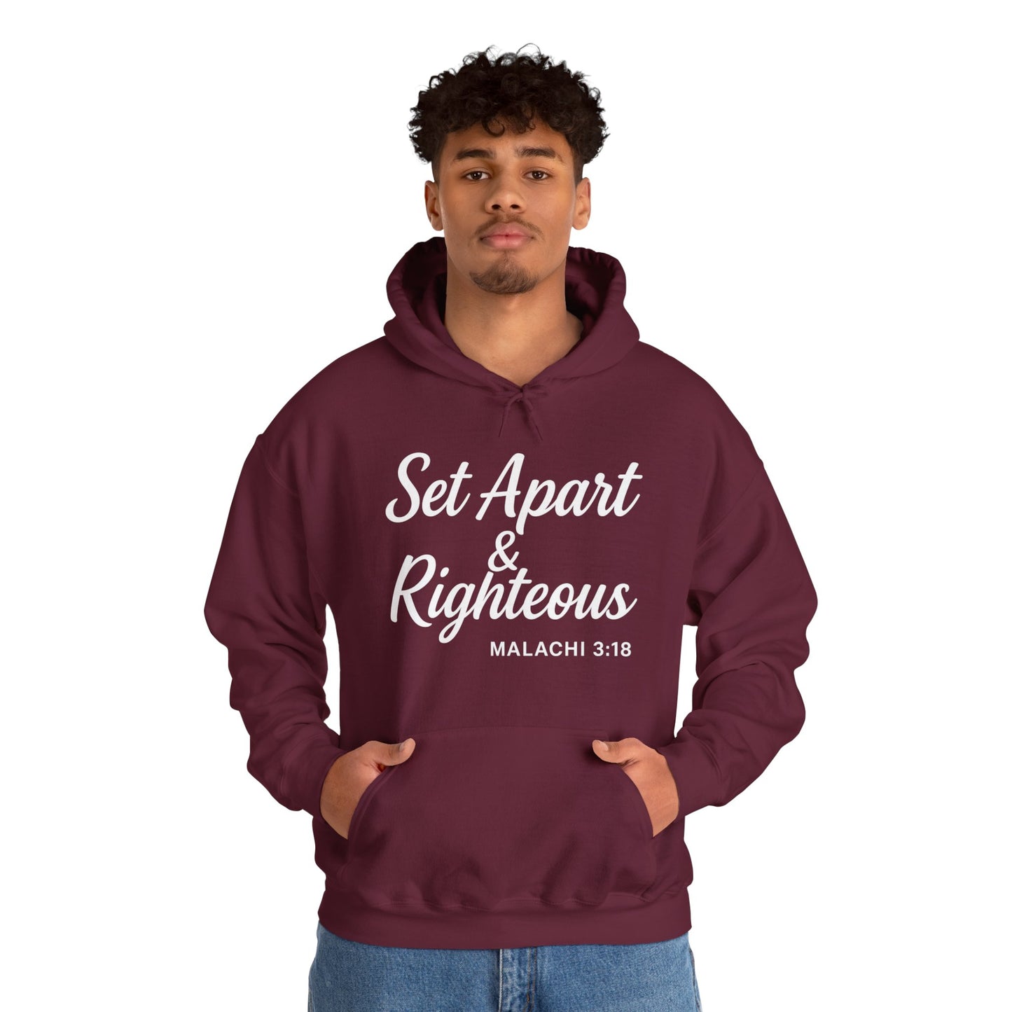 Set Apart & Righteous – Unisex Hoodie (Malachi 3:18)