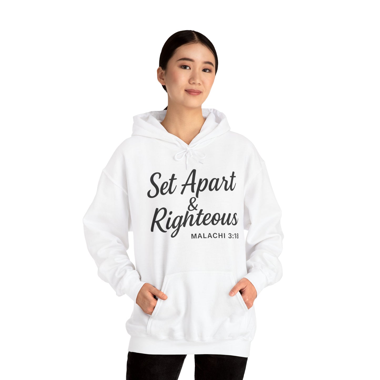 Set Apart & Righteous – Unisex Hoodie (Malachi 3:18)