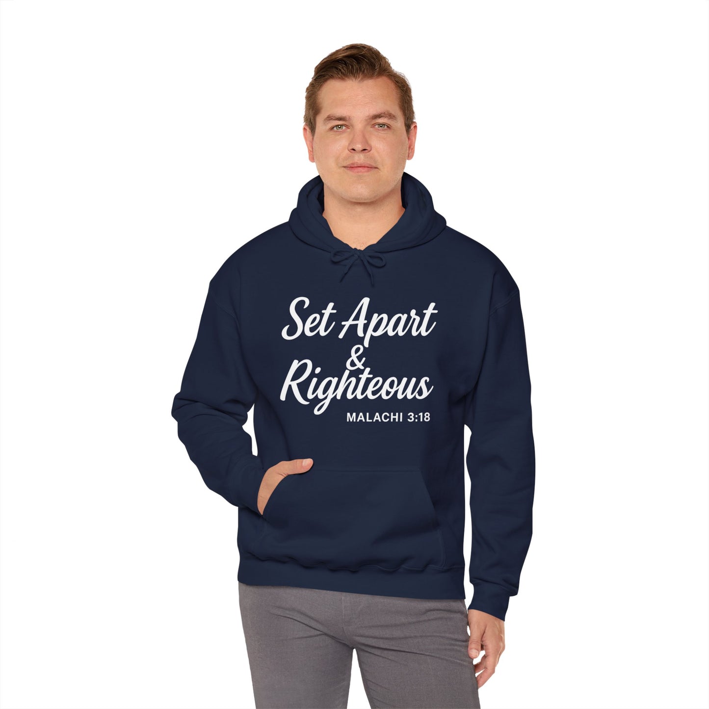 Set Apart & Righteous – Unisex Hoodie (Malachi 3:18)
