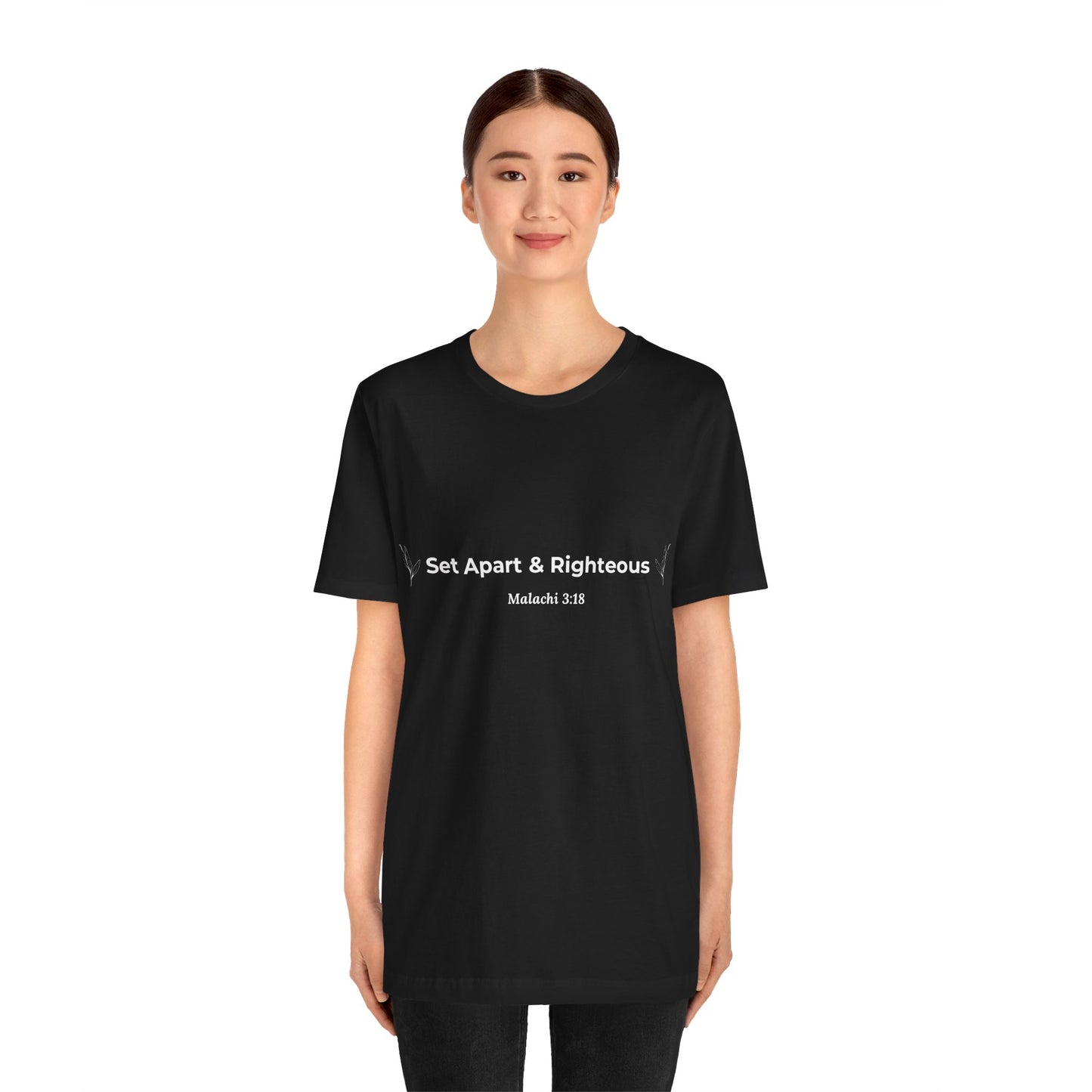 Set Apart & Righteous – Unisex Soft Style T-Shirt (Malachi 3:18)
