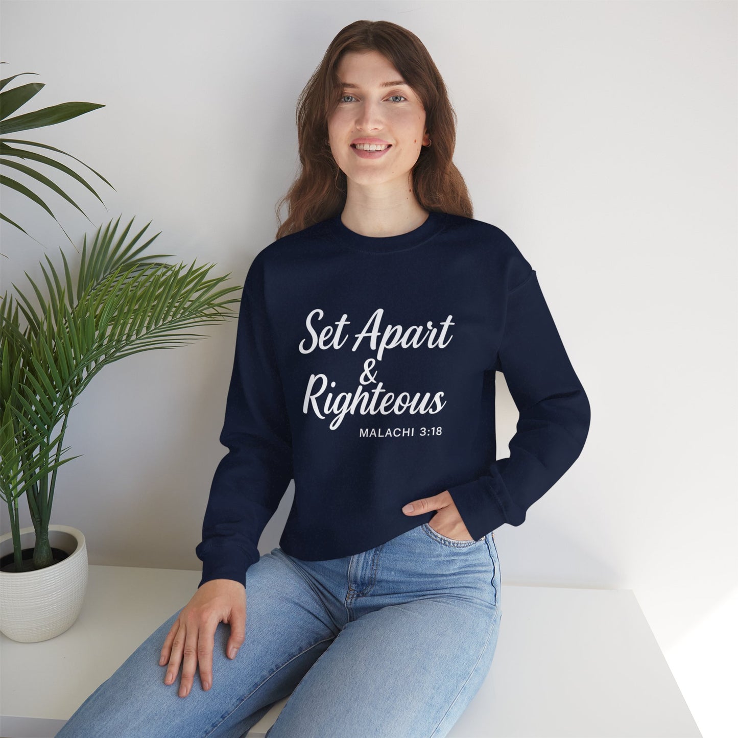 Set Apart & Righteous – Unisex Sweatshirt (Malachi 3:18)