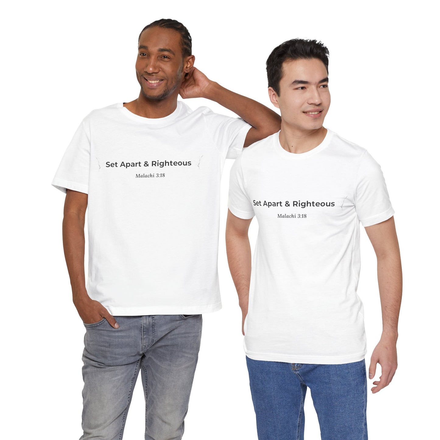 Set Apart & Righteous – Unisex Soft Style T-Shirt (Malachi 3:18)