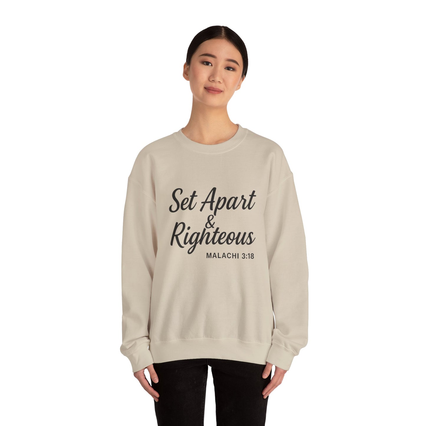 Set Apart & Righteous – Unisex Sweatshirt (Malachi 3:18)