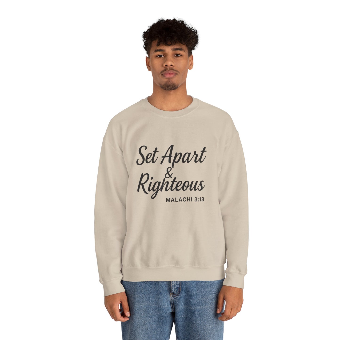 Set Apart & Righteous – Unisex Sweatshirt (Malachi 3:18)