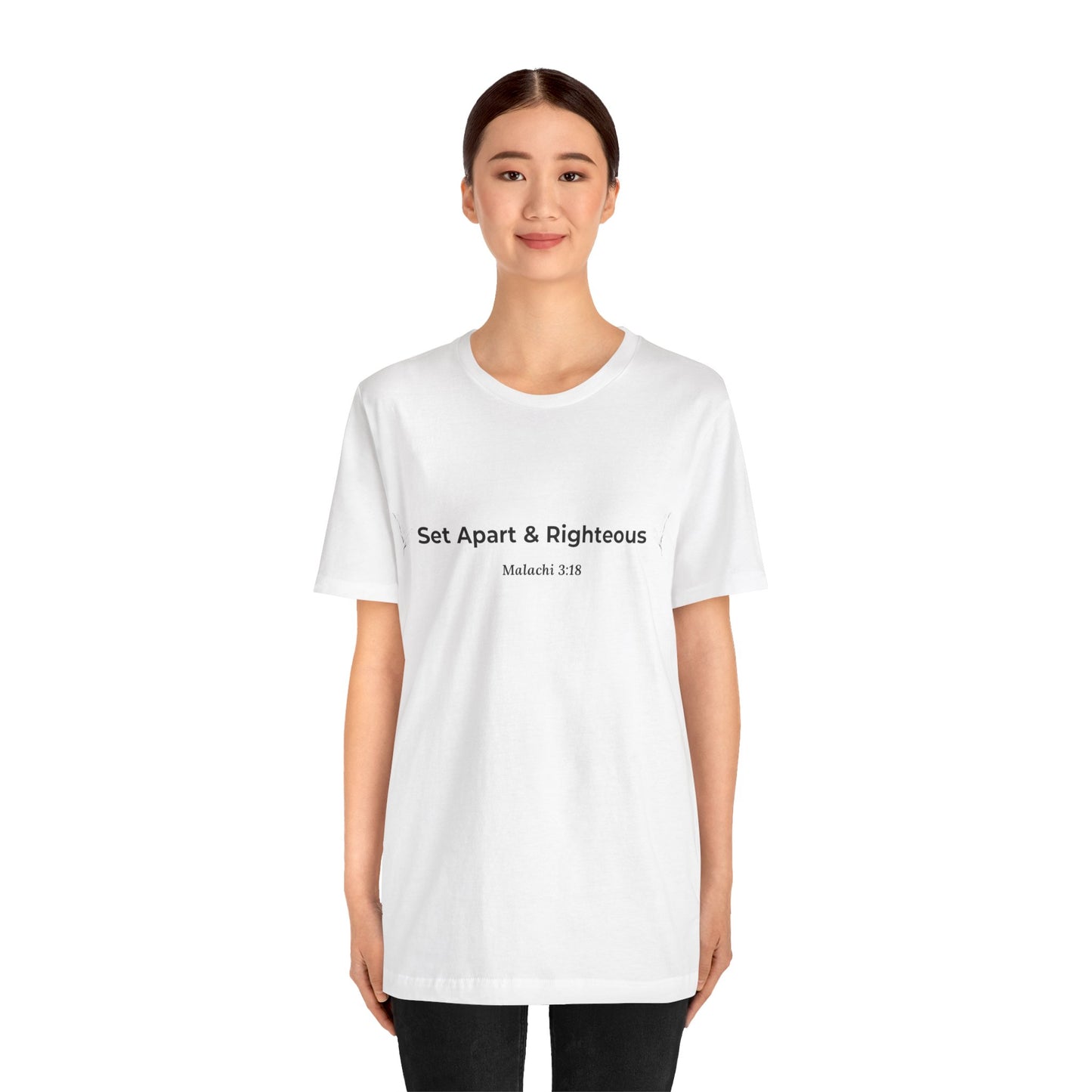 Set Apart & Righteous – Unisex Soft Style T-Shirt (Malachi 3:18)