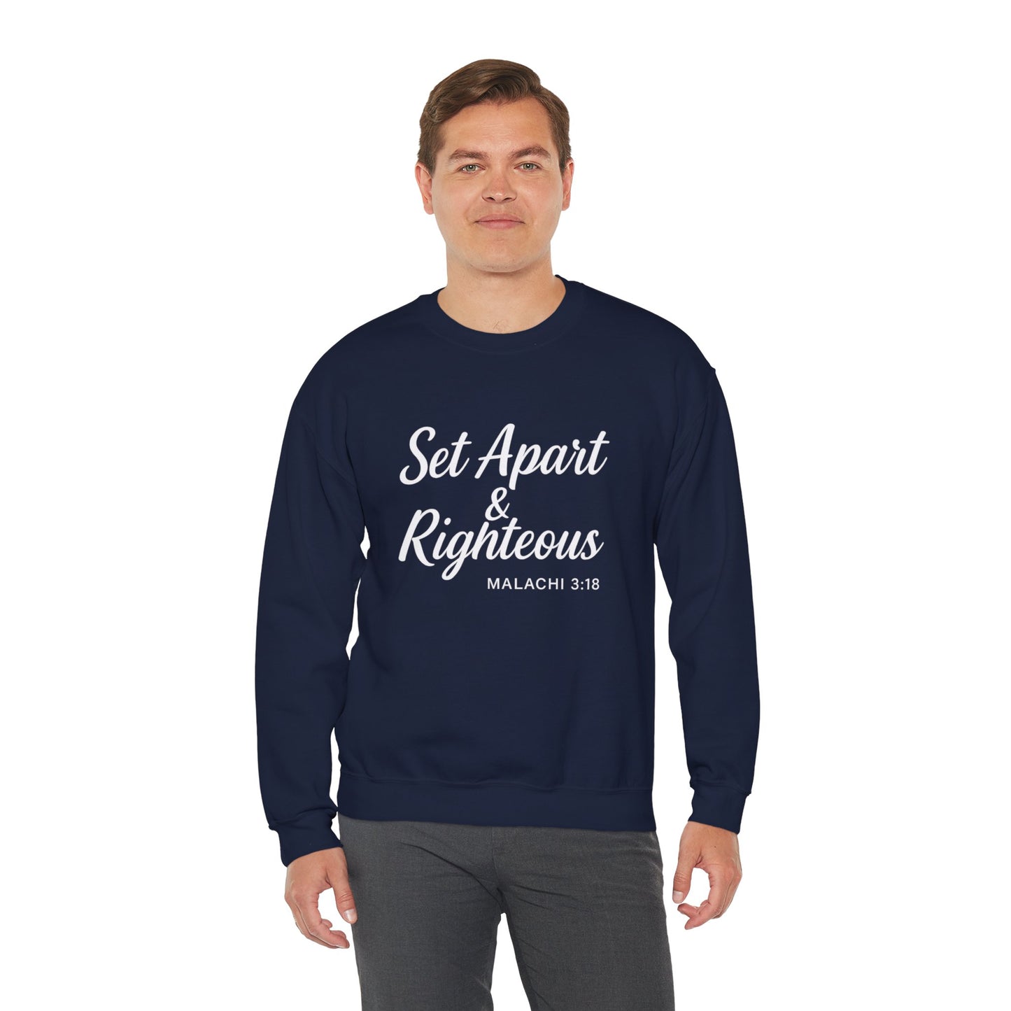 Set Apart & Righteous – Unisex Sweatshirt (Malachi 3:18)