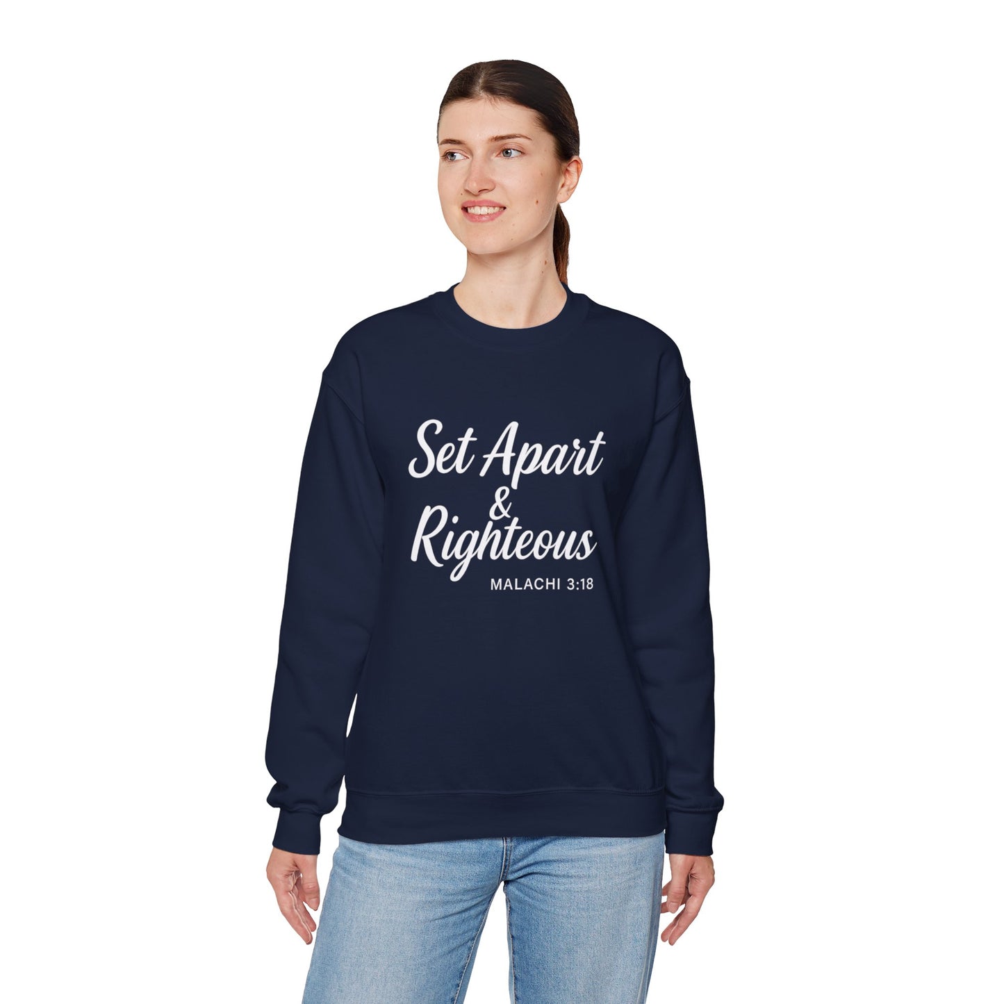 Set Apart & Righteous – Unisex Sweatshirt (Malachi 3:18)