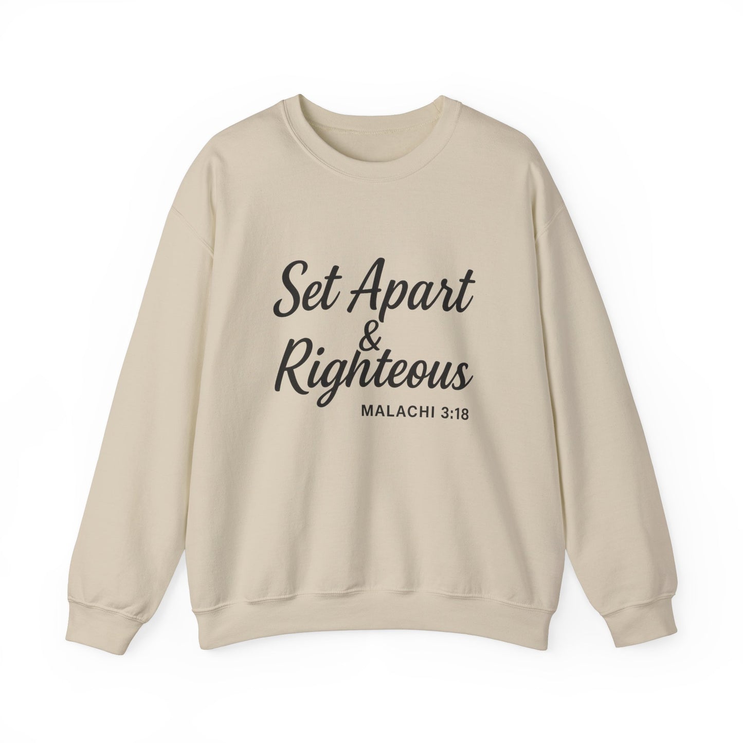 Set Apart & Righteous – Unisex Sweatshirt (Malachi 3:18)