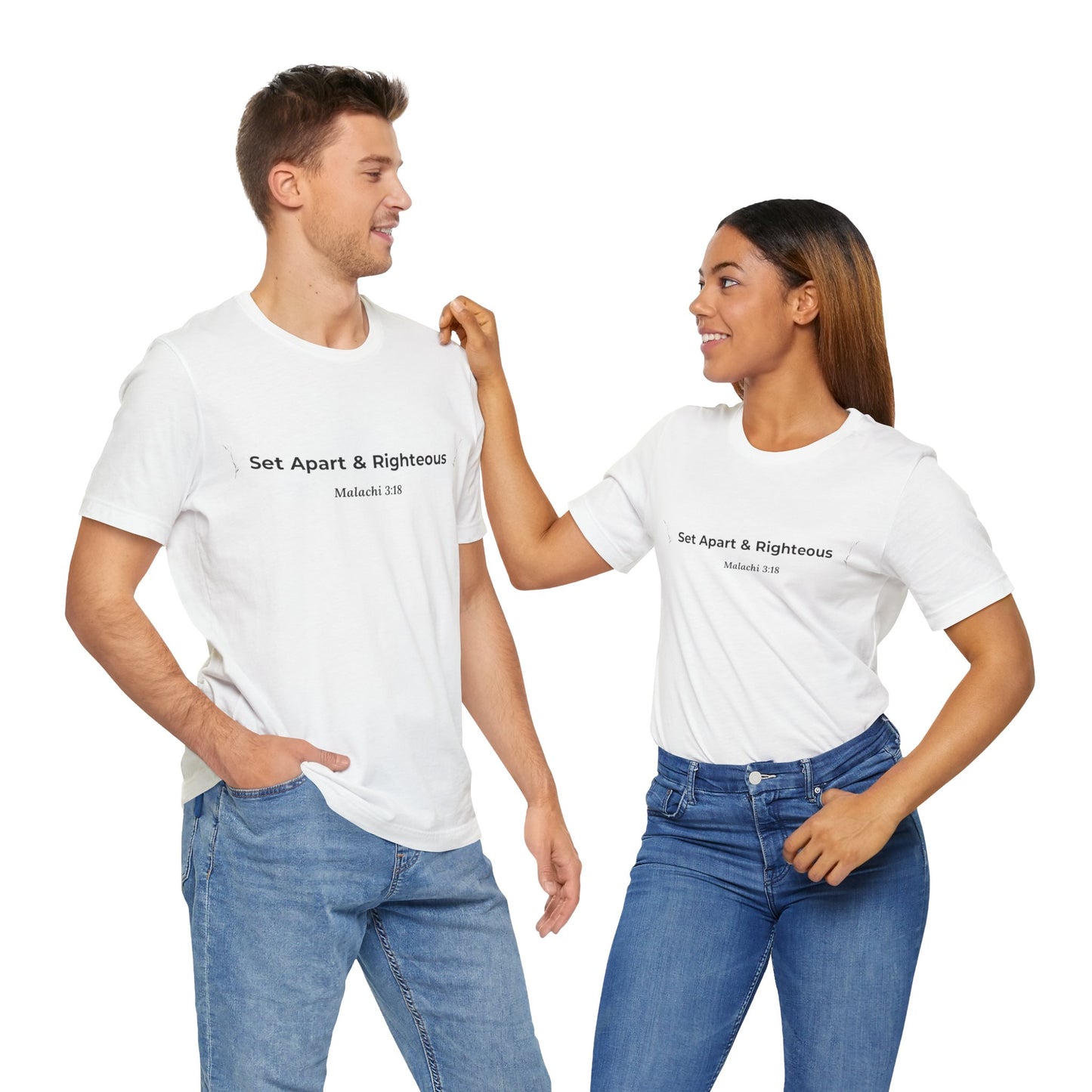Set Apart & Righteous – Unisex Soft Style T-Shirt (Malachi 3:18)