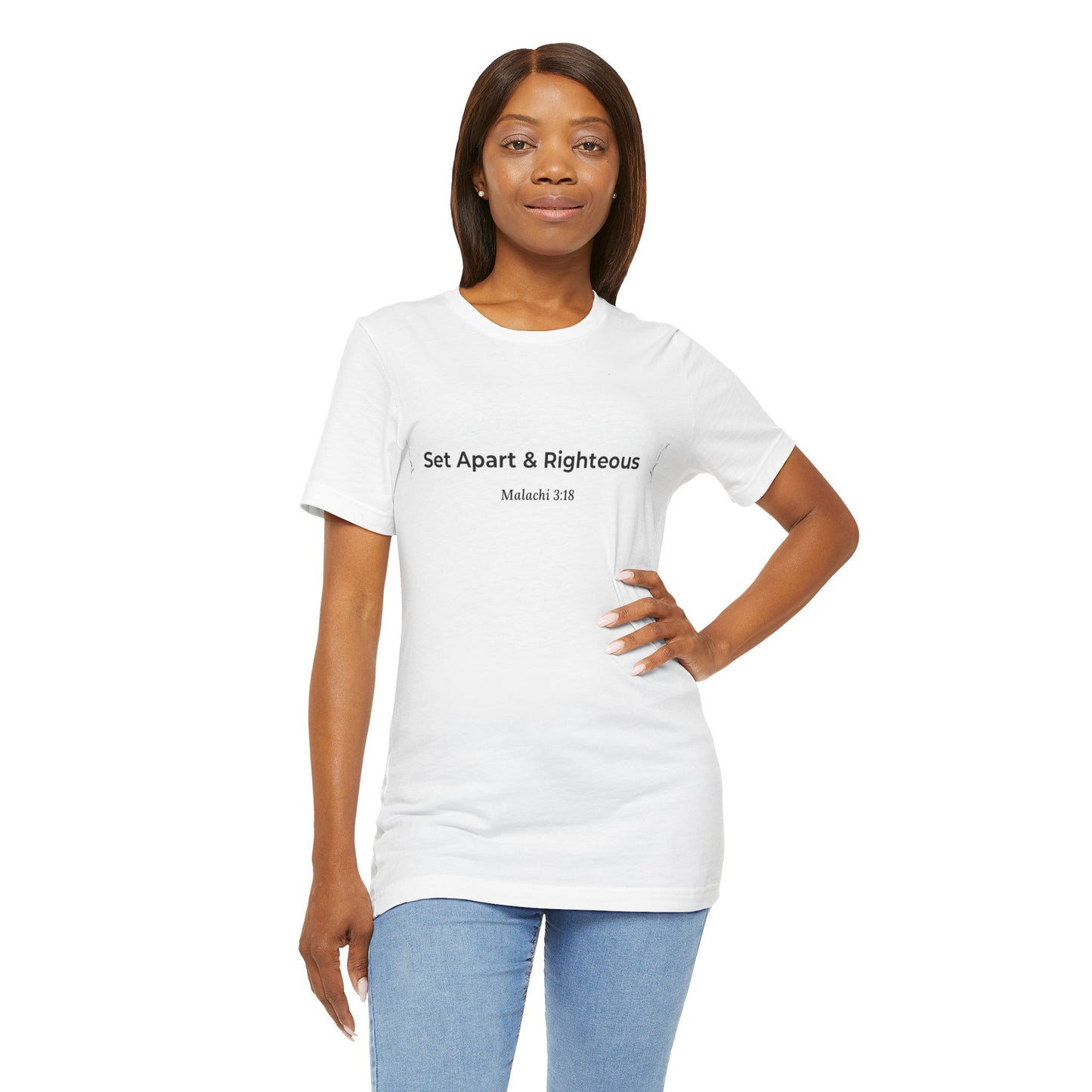 Set Apart & Righteous – Unisex Soft Style T-Shirt (Malachi 3:18)