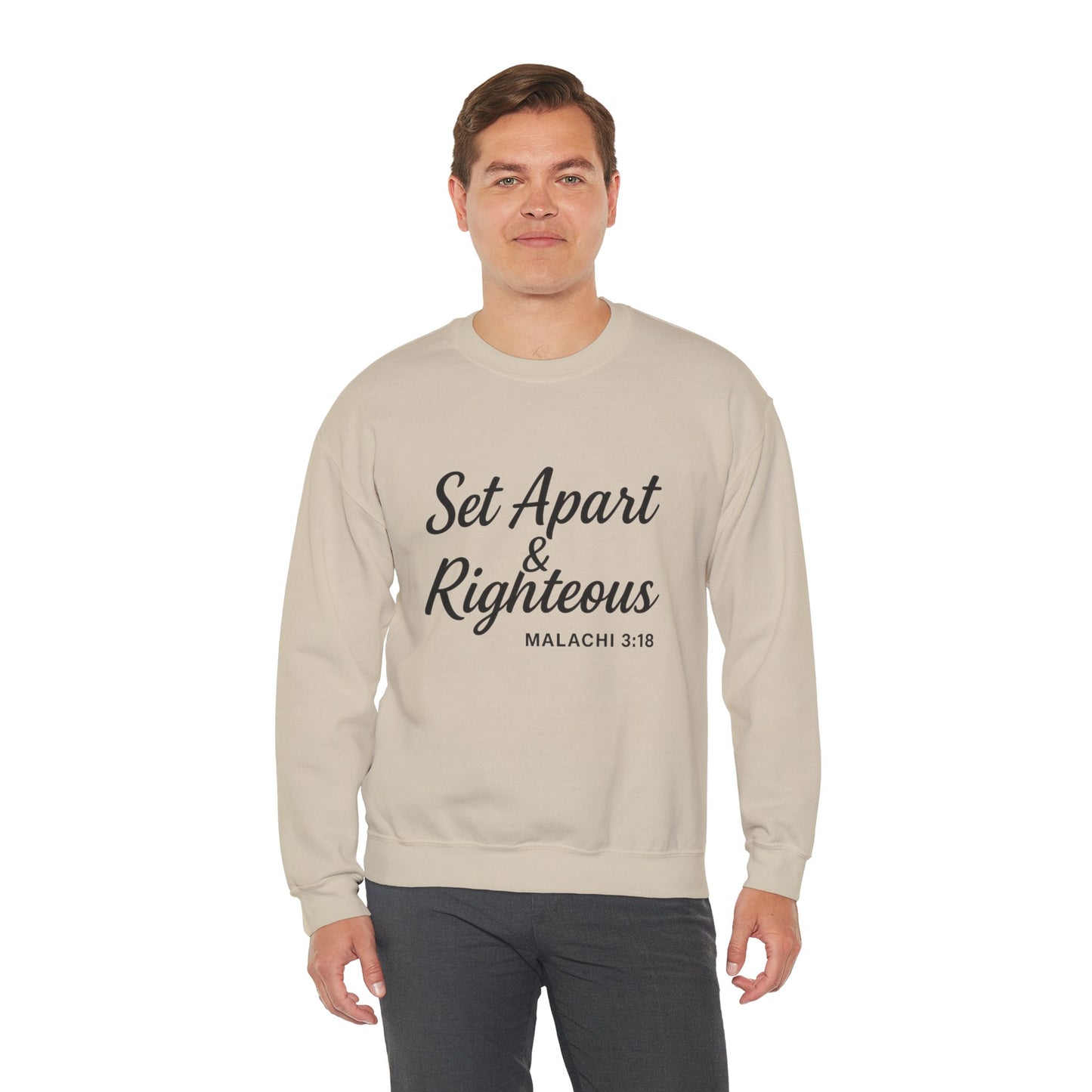 Set Apart & Righteous – Unisex Sweatshirt (Malachi 3:18)