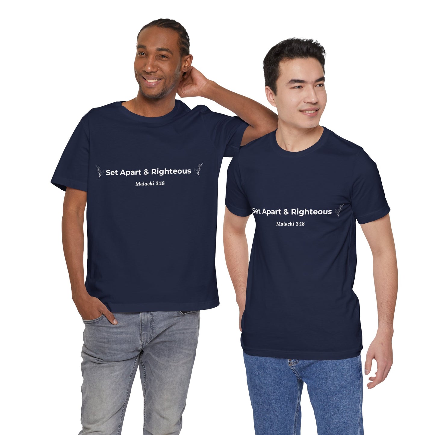 Set Apart & Righteous – Unisex Soft Style T-Shirt (Malachi 3:18)