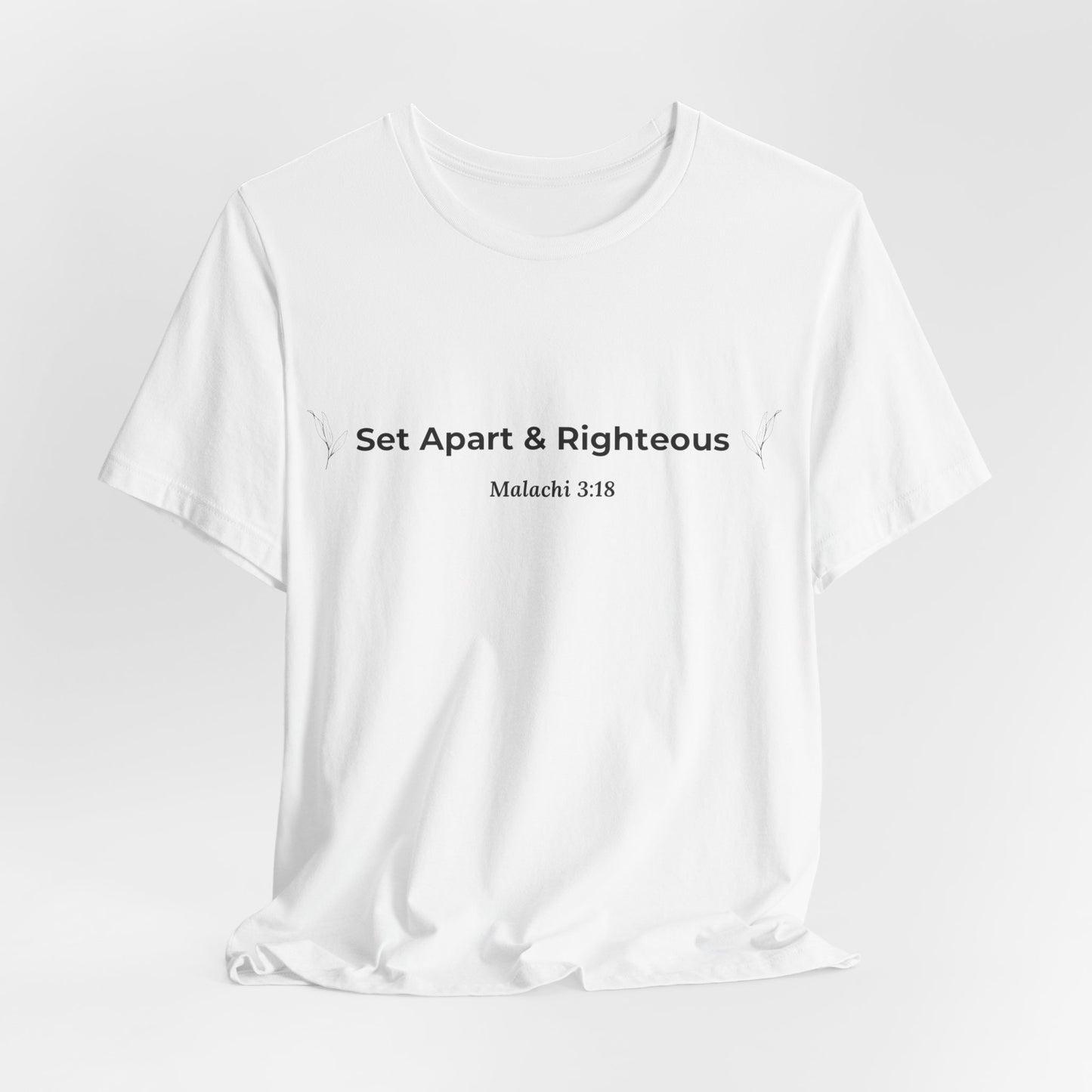 Set Apart & Righteous – Unisex Soft Style T-Shirt (Malachi 3:18)