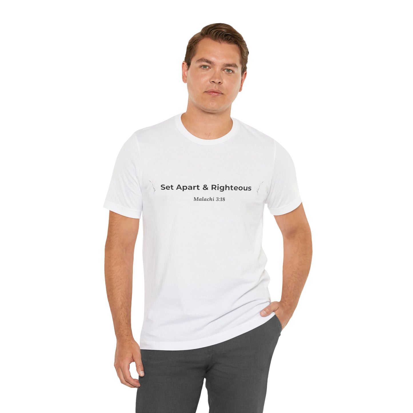Set Apart & Righteous – Unisex Soft Style T-Shirt (Malachi 3:18)