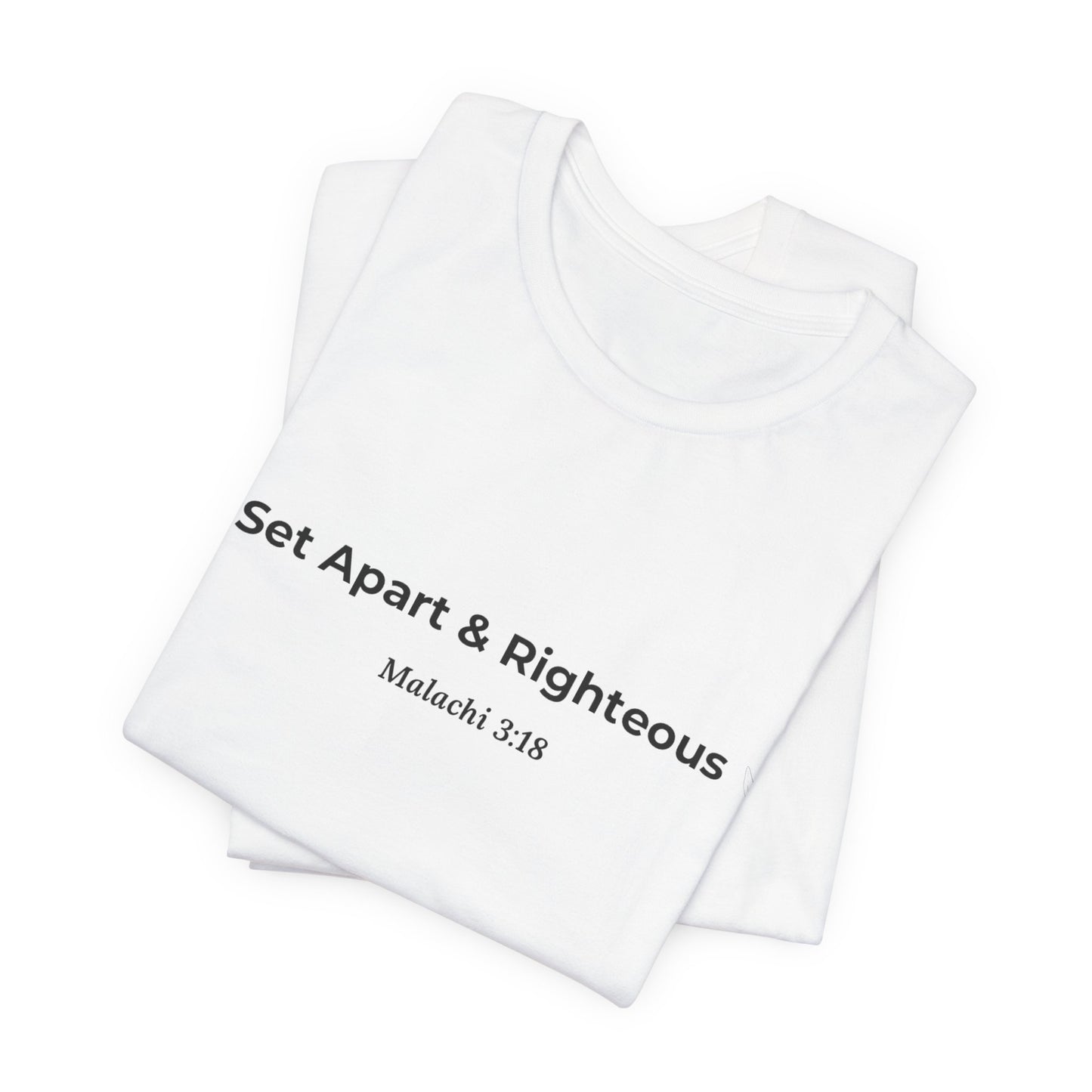 Set Apart & Righteous – Unisex Soft Style T-Shirt (Malachi 3:18)