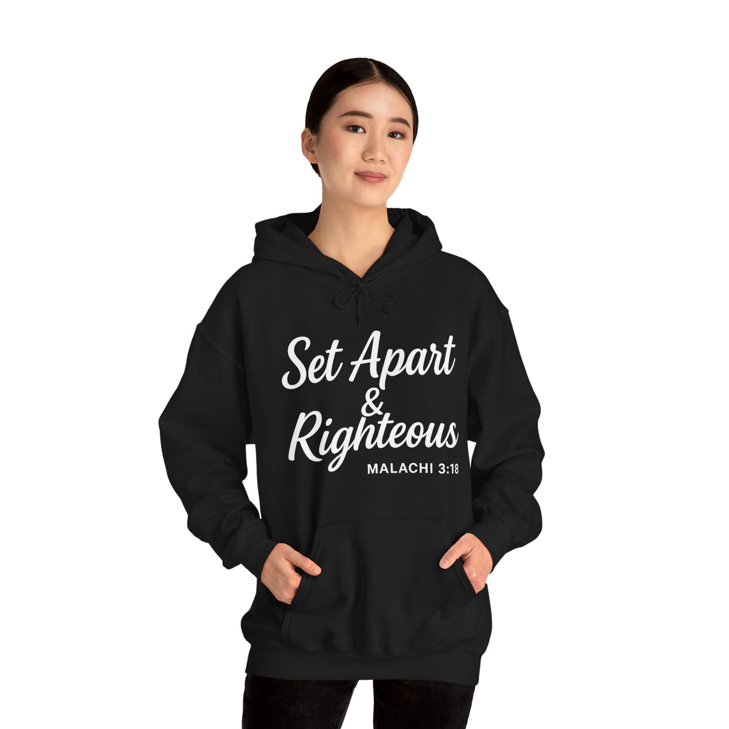 Set Apart & Righteous – Unisex Hoodie (Malachi 3:18)