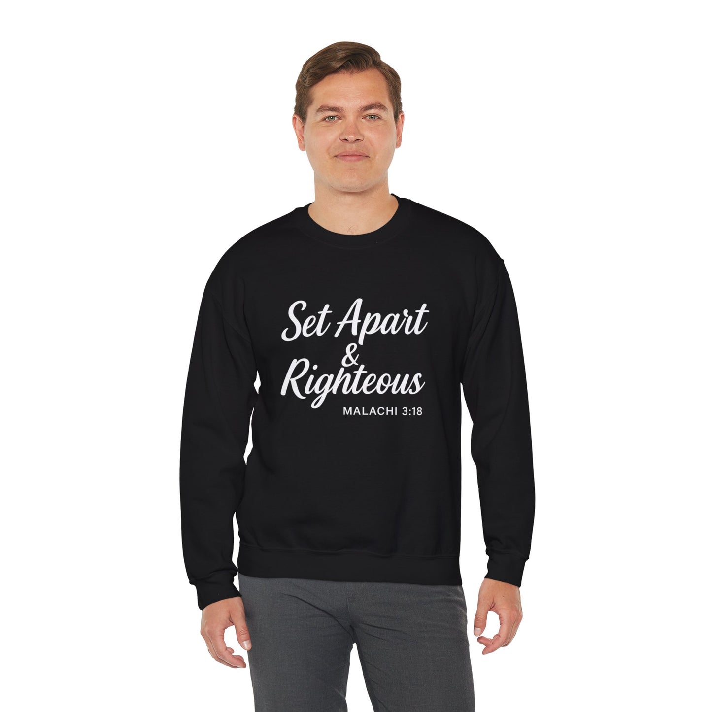 Set Apart & Righteous – Unisex Sweatshirt (Malachi 3:18)