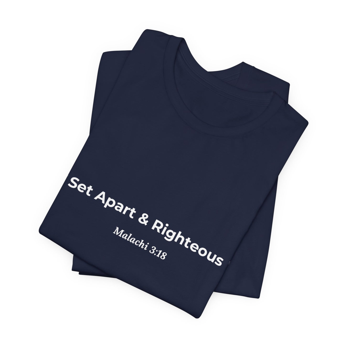 Set Apart & Righteous – Unisex Soft Style T-Shirt (Malachi 3:18)