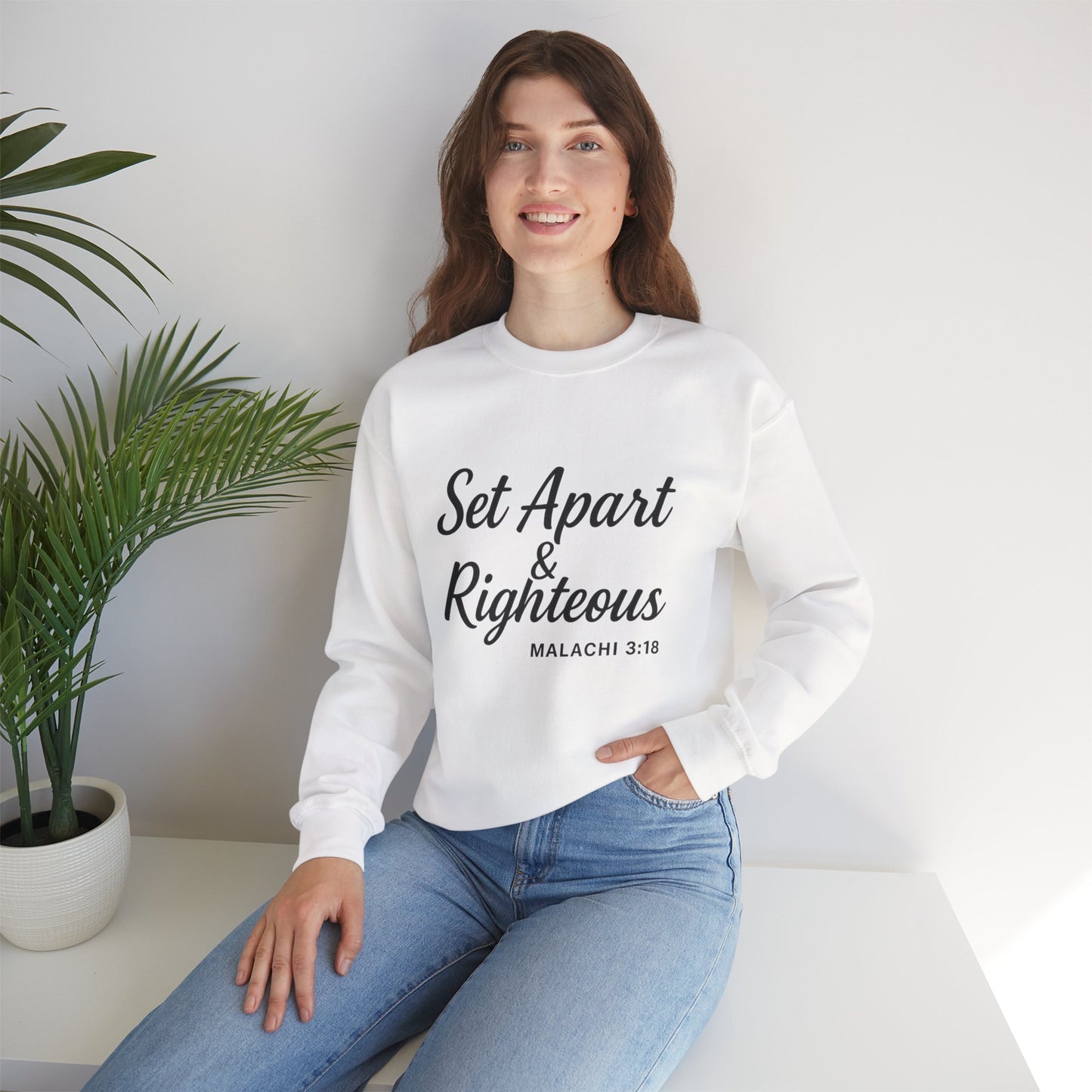 Set Apart & Righteous – Unisex Sweatshirt (Malachi 3:18)
