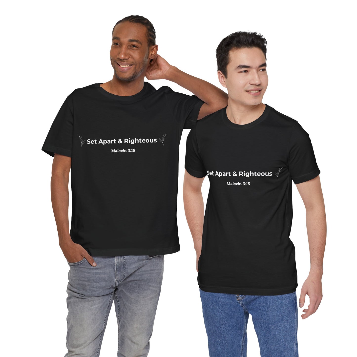Set Apart & Righteous – Unisex Soft Style T-Shirt (Malachi 3:18)
