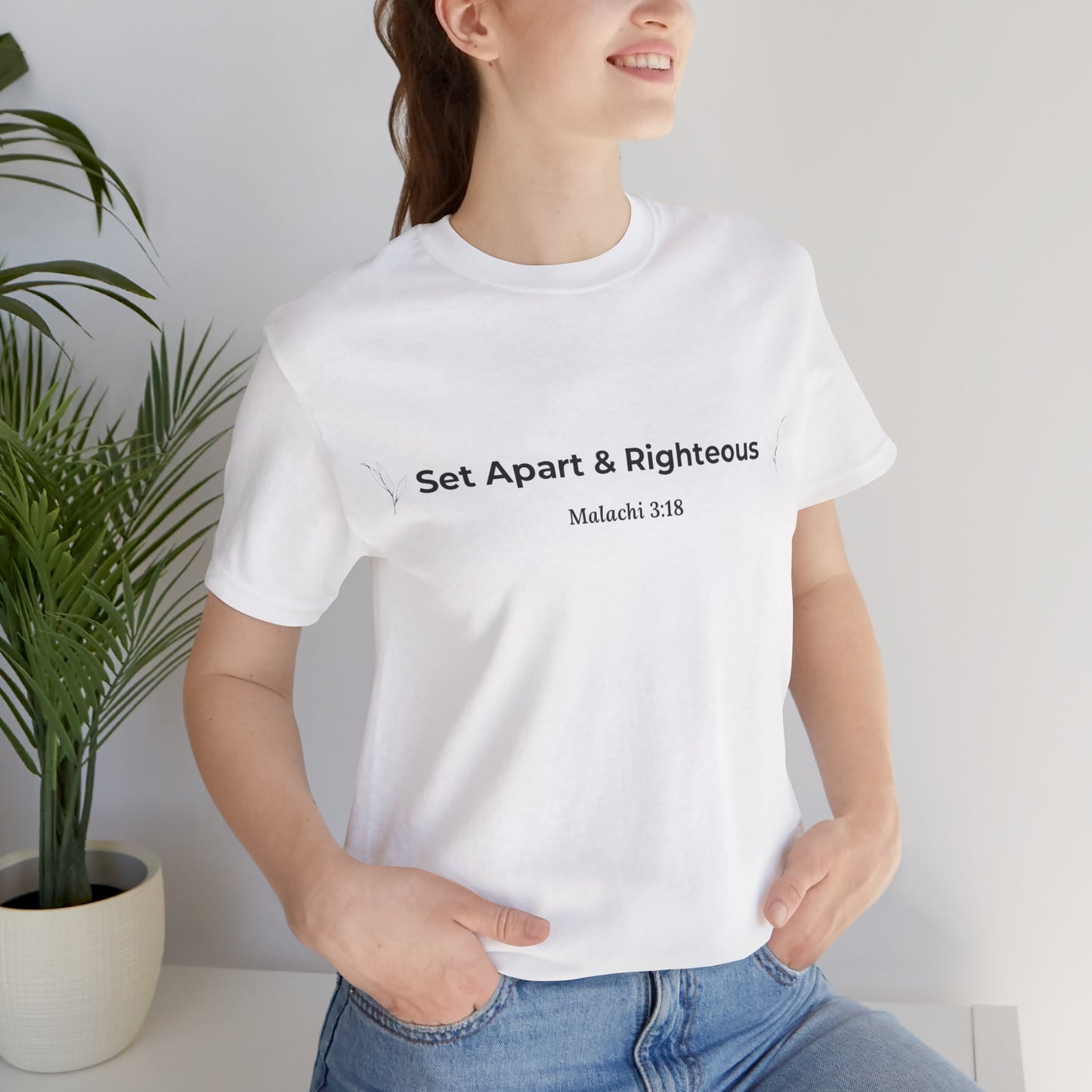 Set Apart & Righteous – Unisex Soft Style T-Shirt (Malachi 3:18)