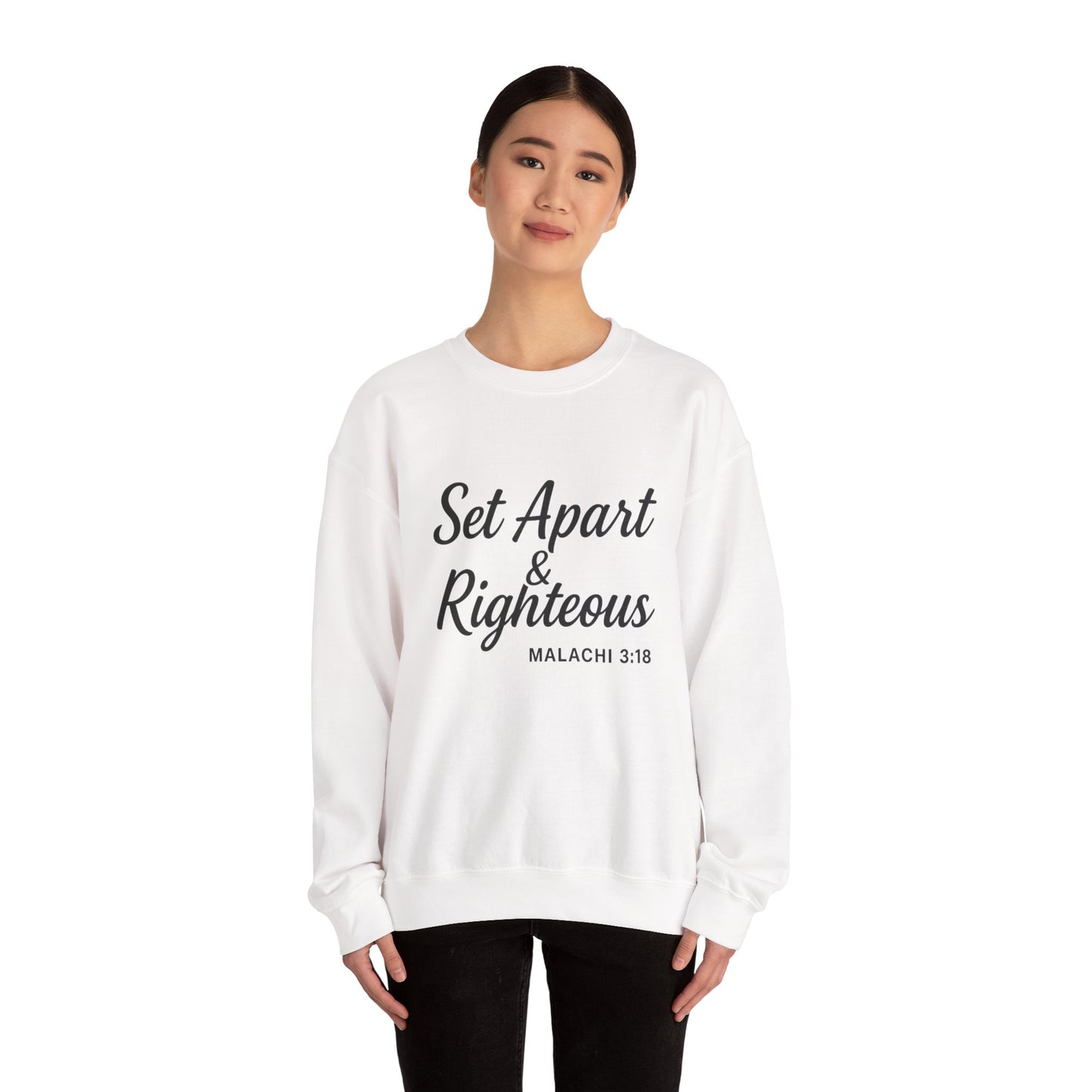 Set Apart & Righteous – Unisex Sweatshirt (Malachi 3:18)