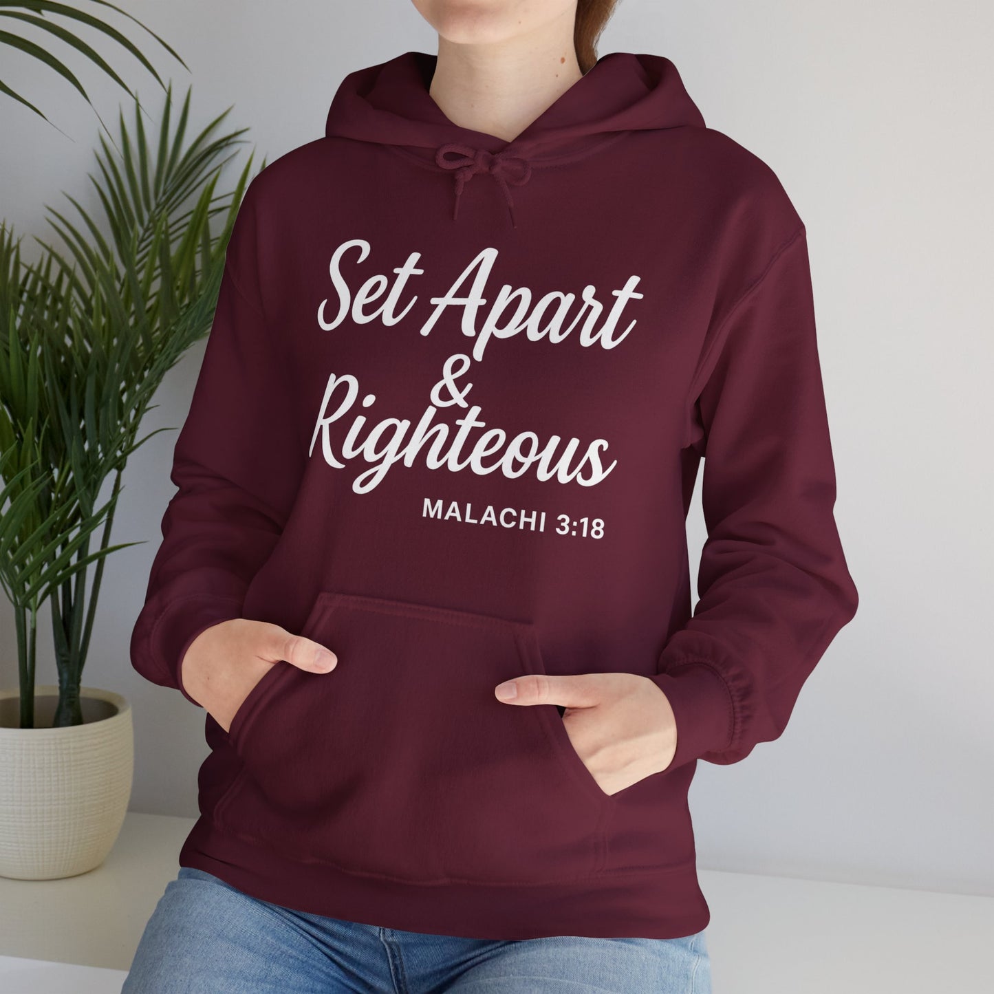 Set Apart & Righteous – Unisex Hoodie (Malachi 3:18)