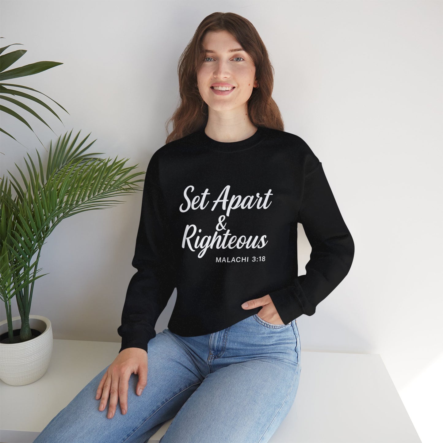 Set Apart & Righteous – Unisex Sweatshirt (Malachi 3:18)