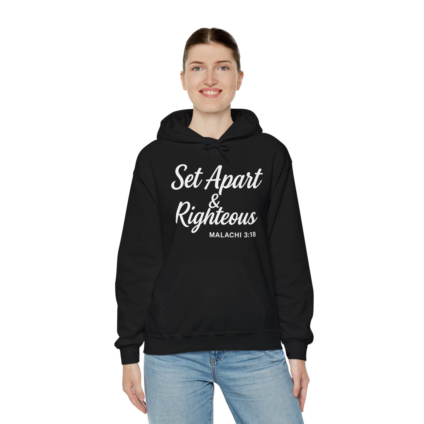 Set Apart & Righteous – Unisex Hoodie (Malachi 3:18)