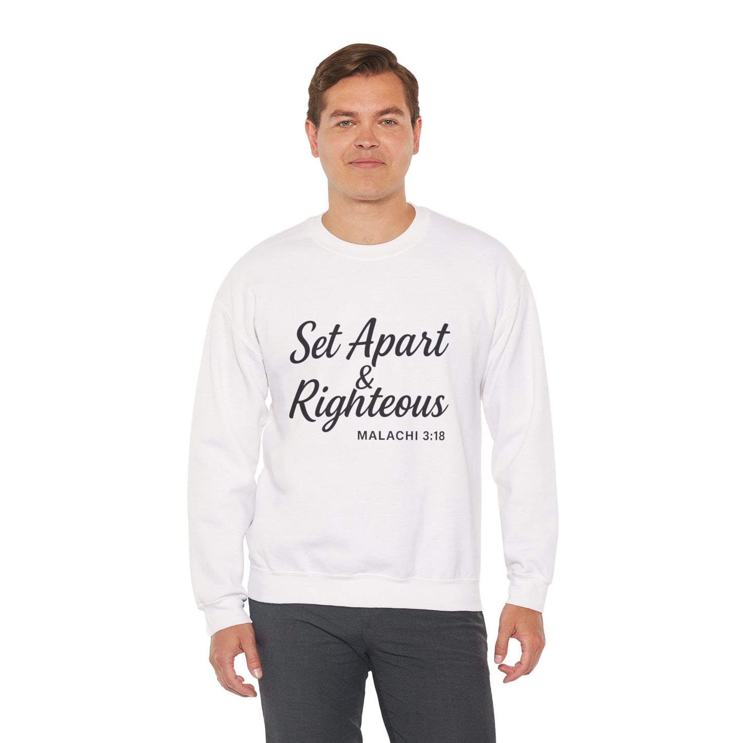 Set Apart & Righteous – Unisex Sweatshirt (Malachi 3:18)