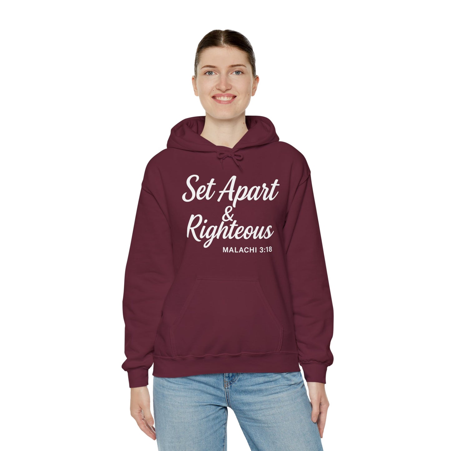 Set Apart & Righteous – Unisex Hoodie (Malachi 3:18)