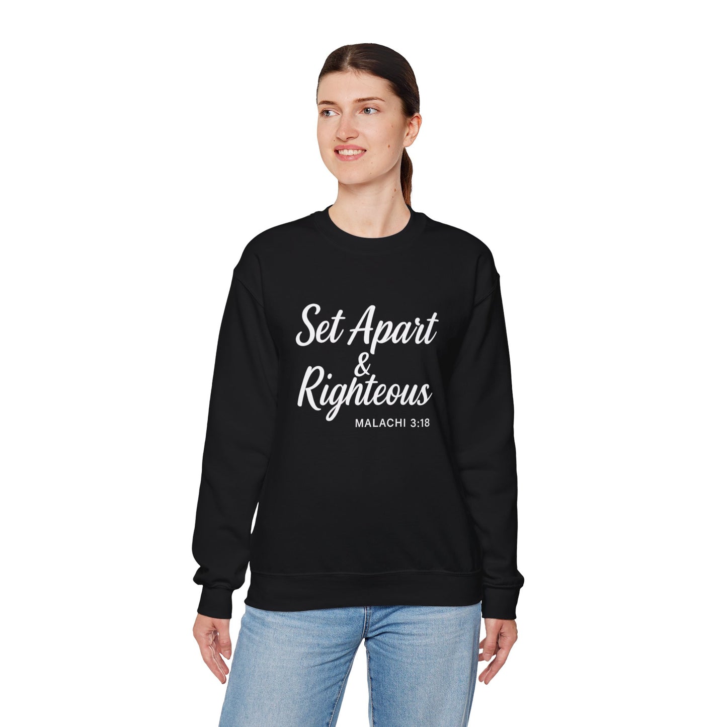 Set Apart & Righteous – Unisex Sweatshirt (Malachi 3:18)