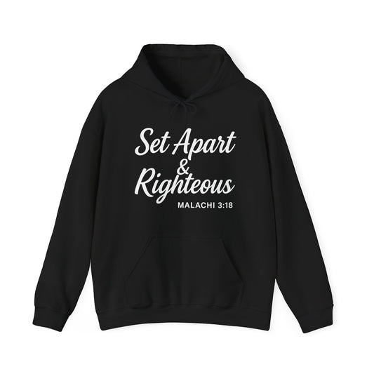 Set Apart & Righteous – Unisex Hoodie (Malachi 3:18)