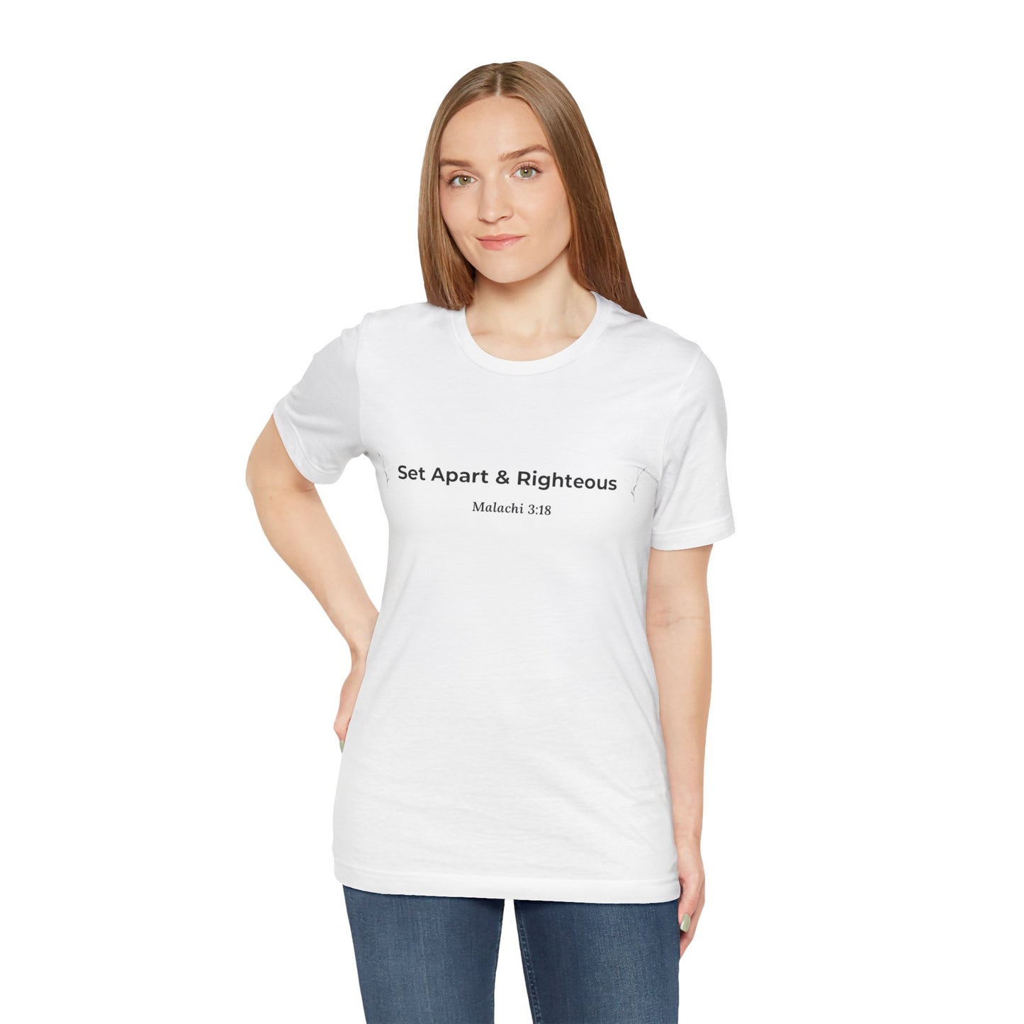 Set Apart & Righteous – Unisex Soft Style T-Shirt (Malachi 3:18)