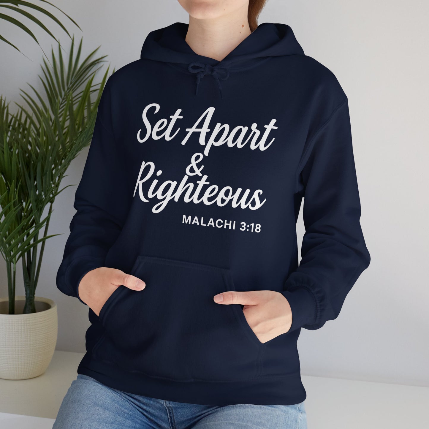 Set Apart & Righteous – Unisex Hoodie (Malachi 3:18)