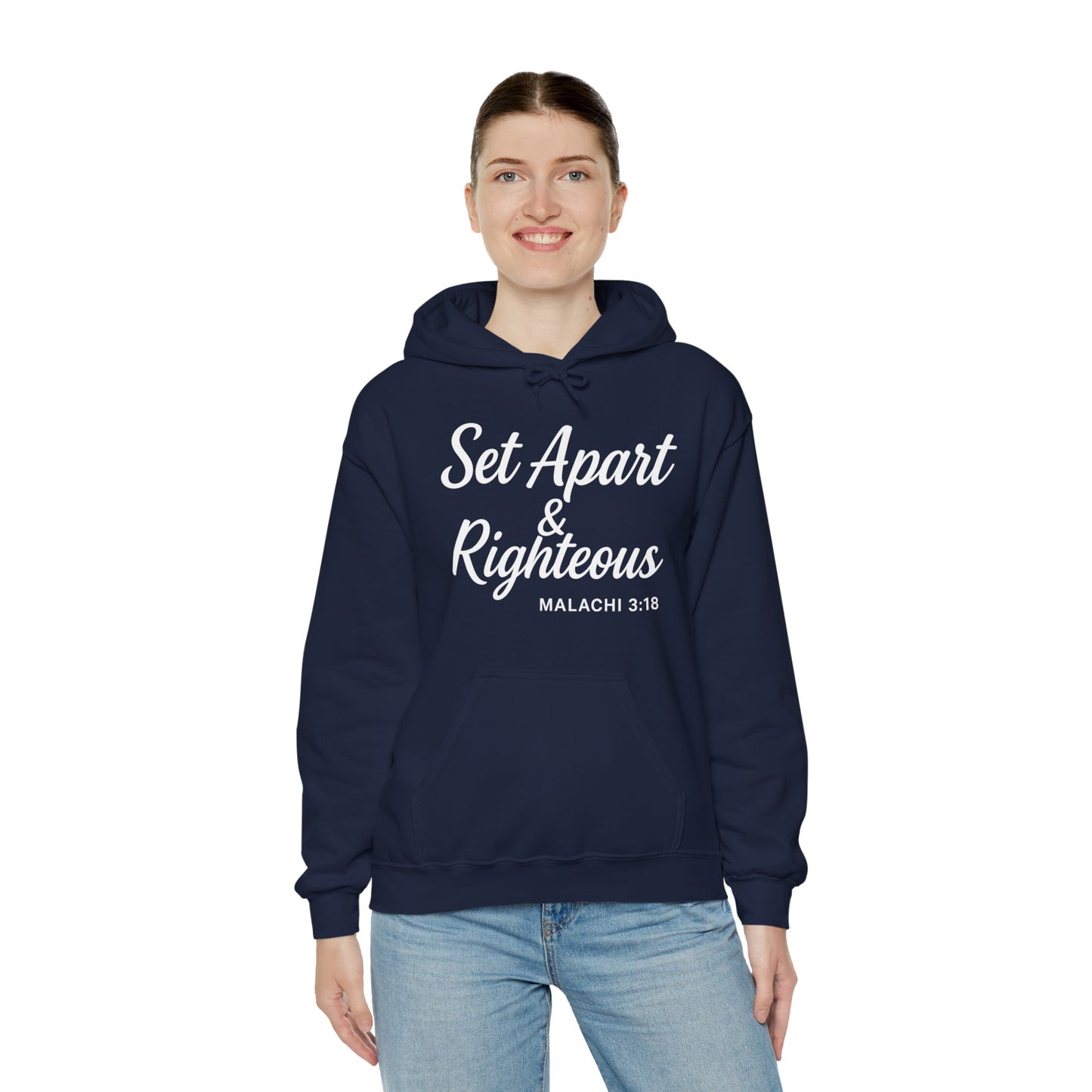 Set Apart & Righteous – Unisex Hoodie (Malachi 3:18)