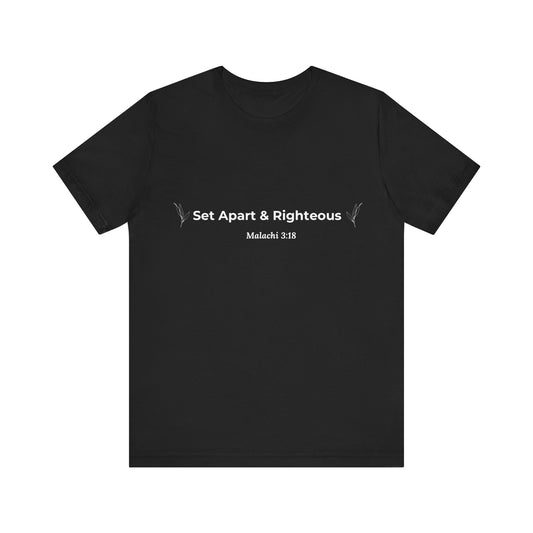 Set Apart & Righteous – Unisex Soft Style T-Shirt (Malachi 3:18)