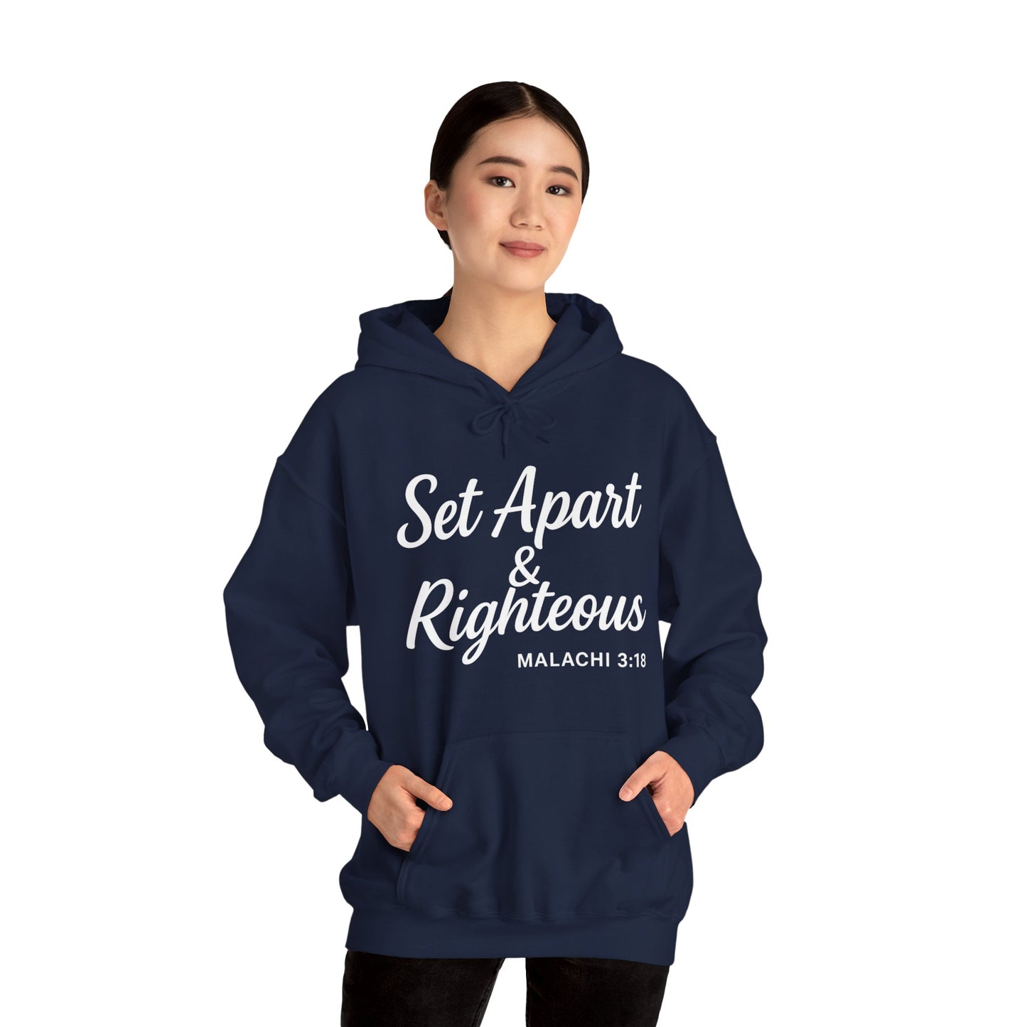 Set Apart & Righteous – Unisex Hoodie (Malachi 3:18)