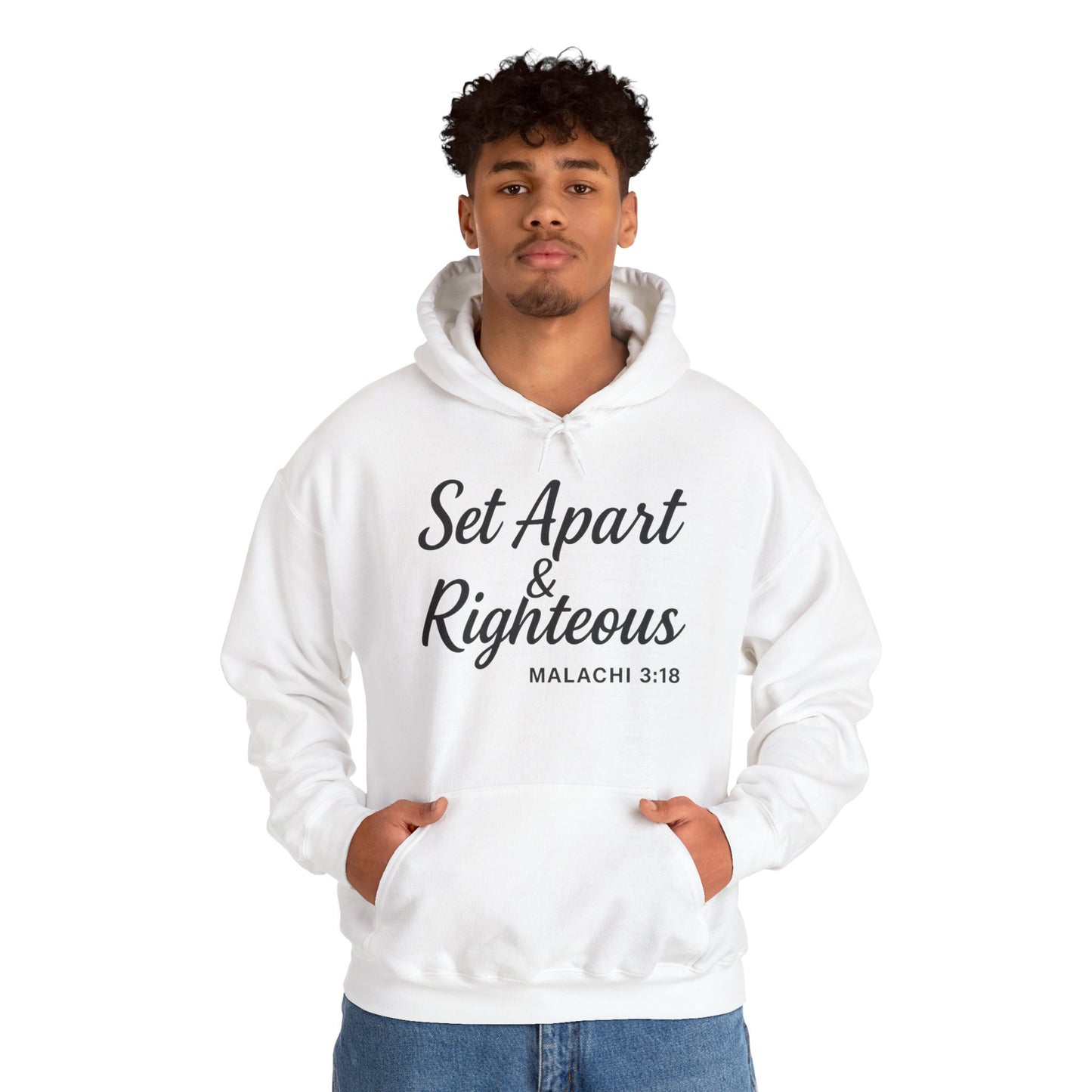 Set Apart & Righteous – Unisex Hoodie (Malachi 3:18)