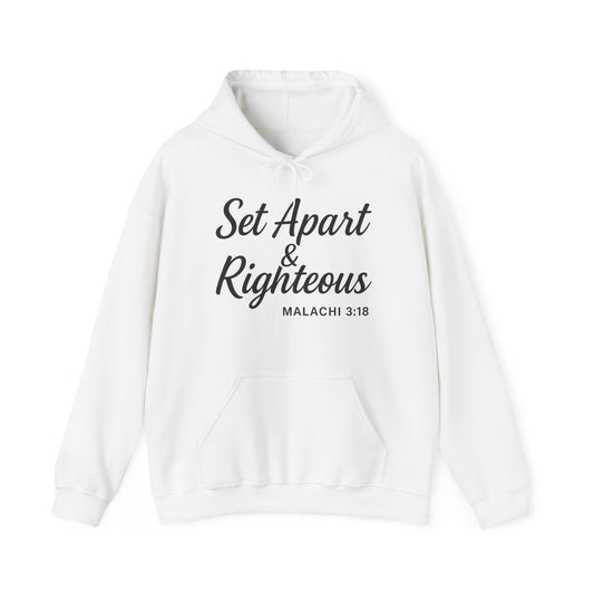 Set Apart & Righteous – Unisex Hoodie (Malachi 3:18)