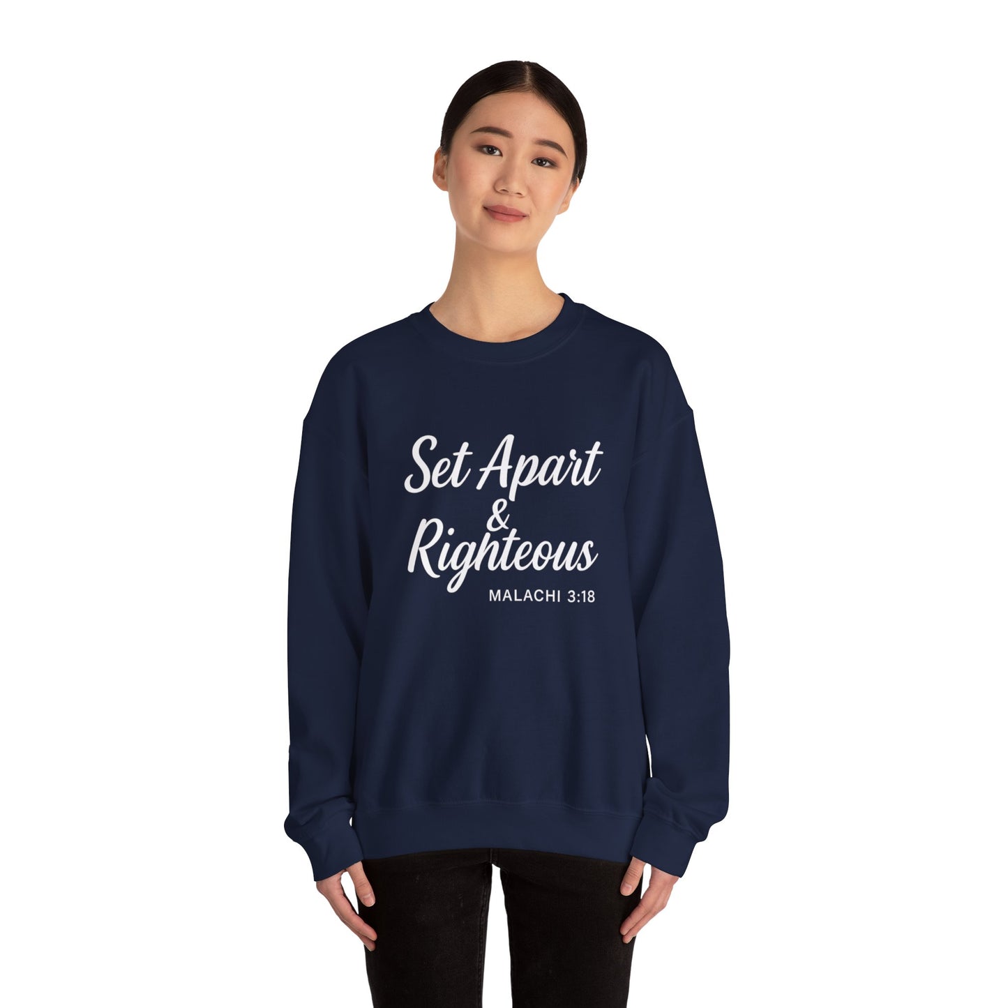 Set Apart & Righteous – Unisex Sweatshirt (Malachi 3:18)
